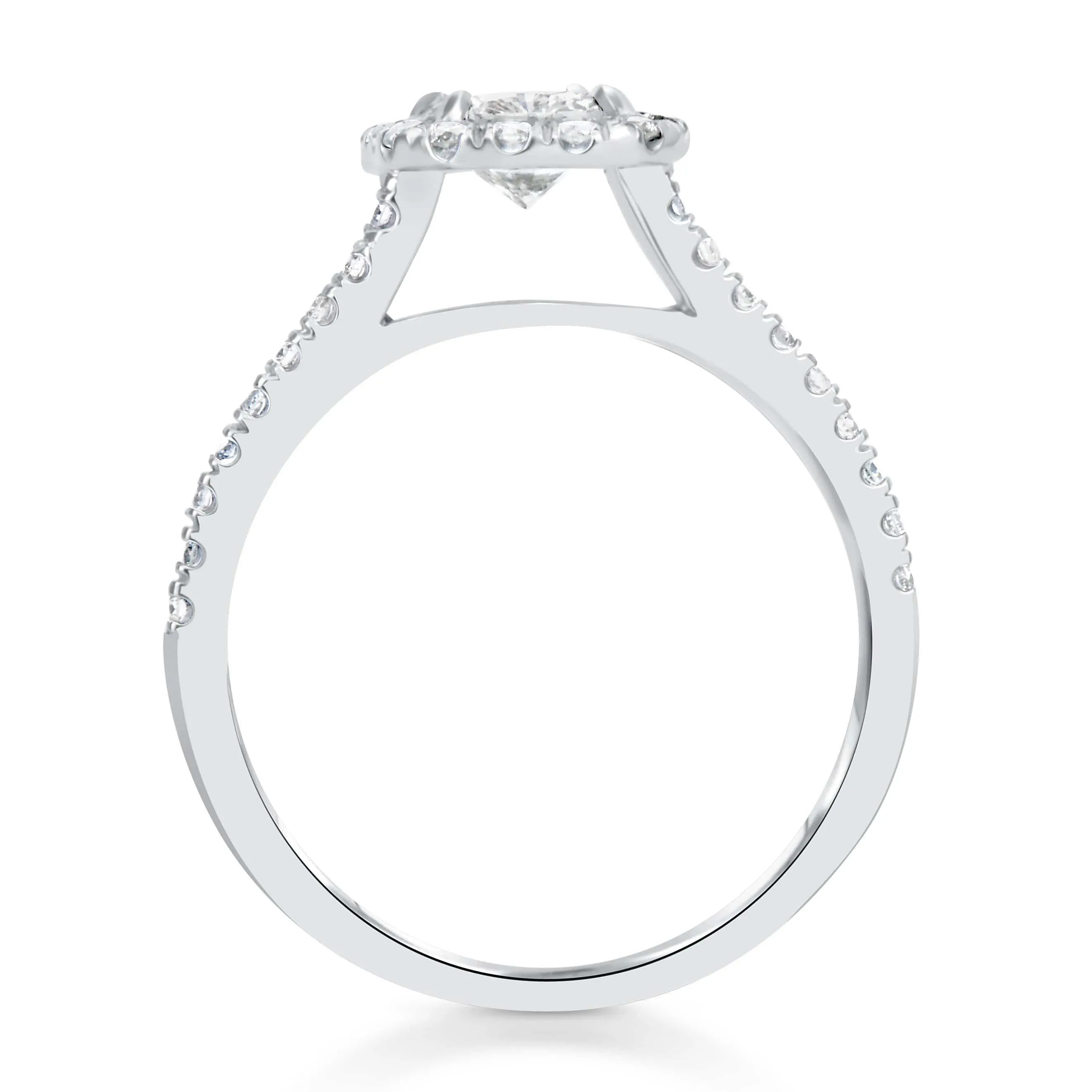 1.45 ct Asscher Cut Diamond Engagement Ring