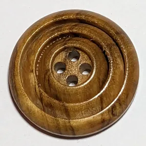 23mm Natural Olive Wood Patterned Buttons