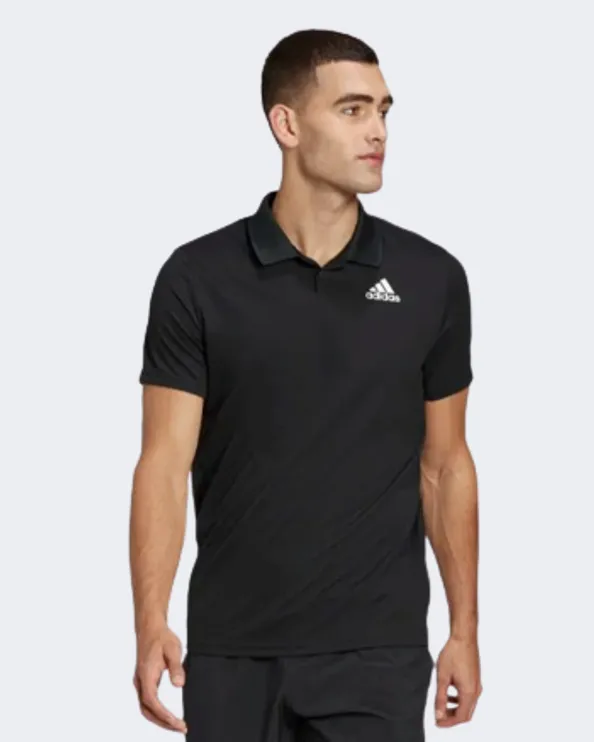 Adidas Club Tennis Piqu&#233; Men Tennis Polo Short Sleeve Black Hf1816