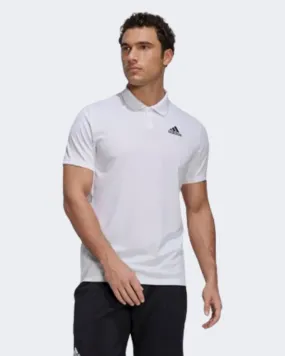 Adidas Piqu&#233; Men Tennis Polo Short Sleeve White Hb8036