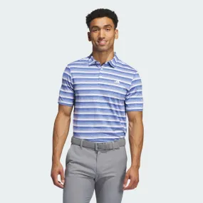 Adidas Two-Color Striped Mens Golf Polo