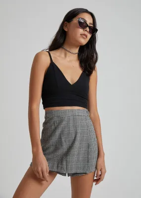 Afends Womens The Clash - Skort - Houndstooth