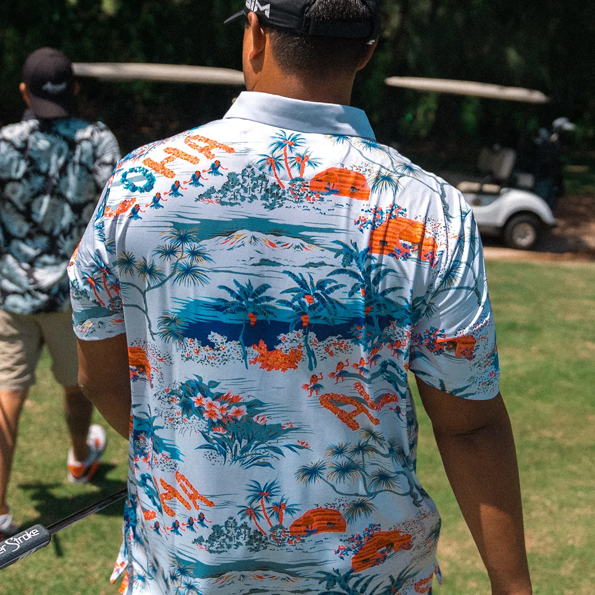 Aloha Hawaii Performance Polo - White