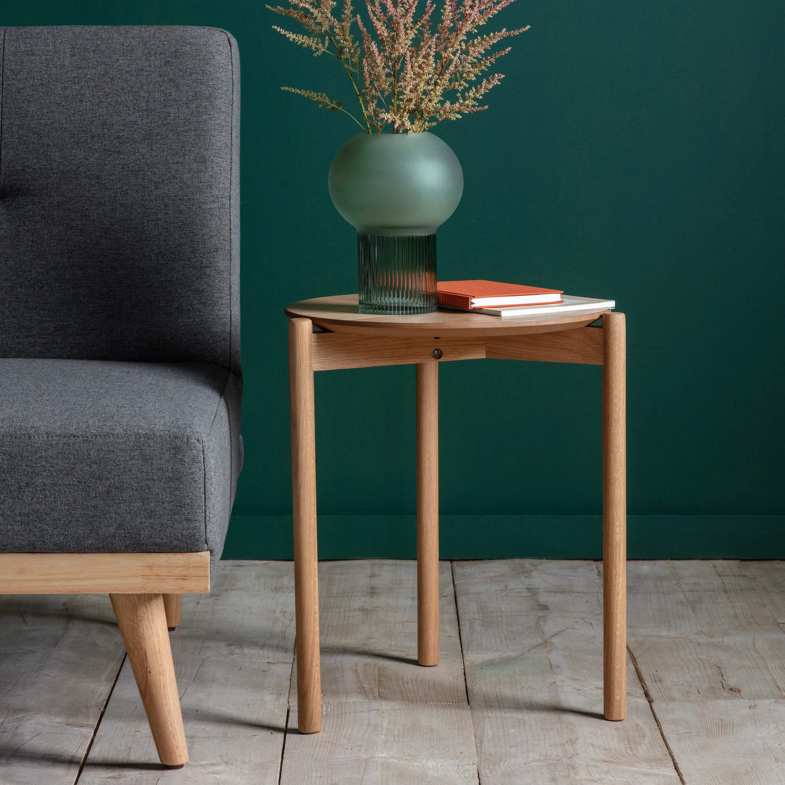 Amos Burley Side Table Oak