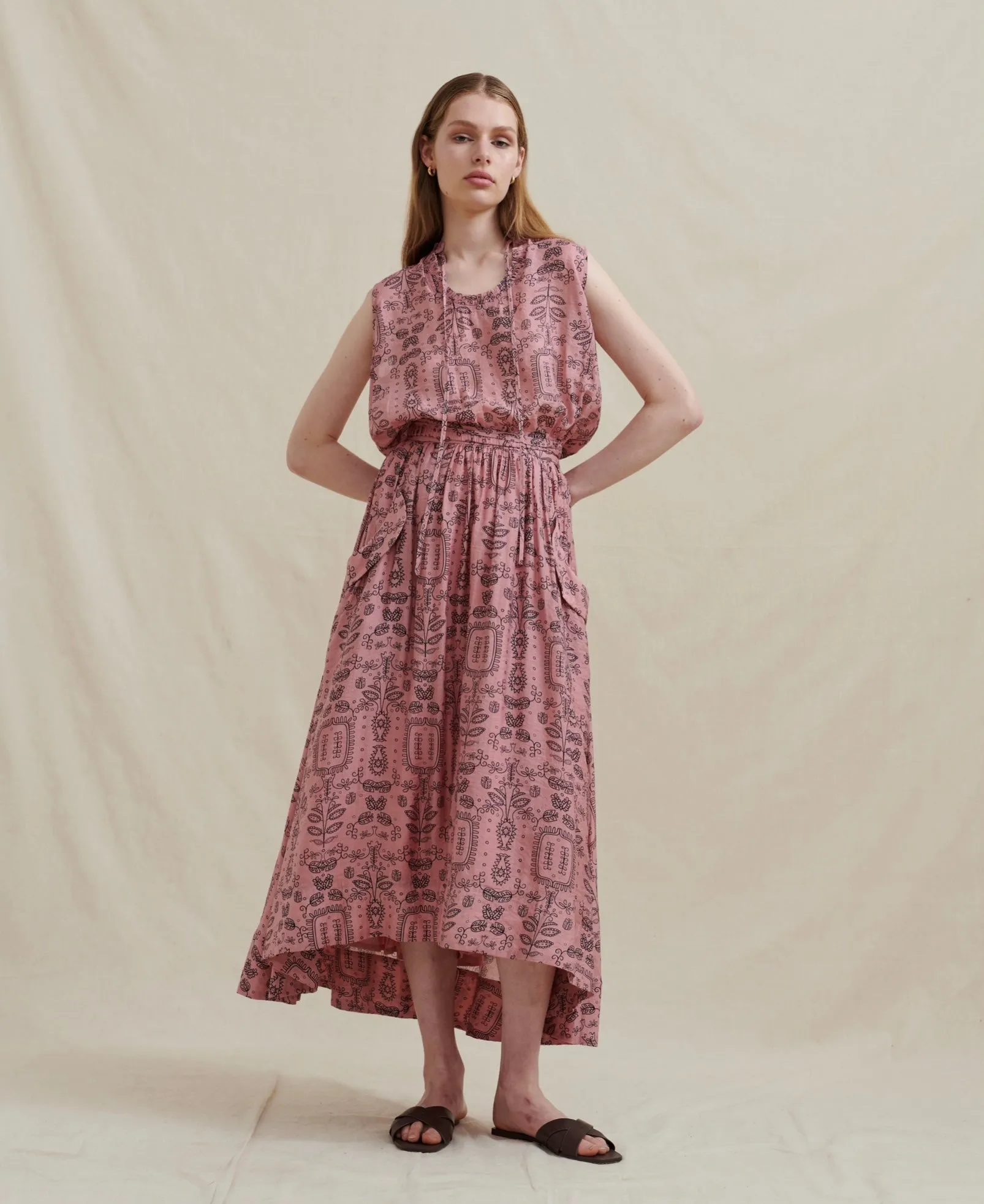 Analia Brontë Midi Skirt in Rose