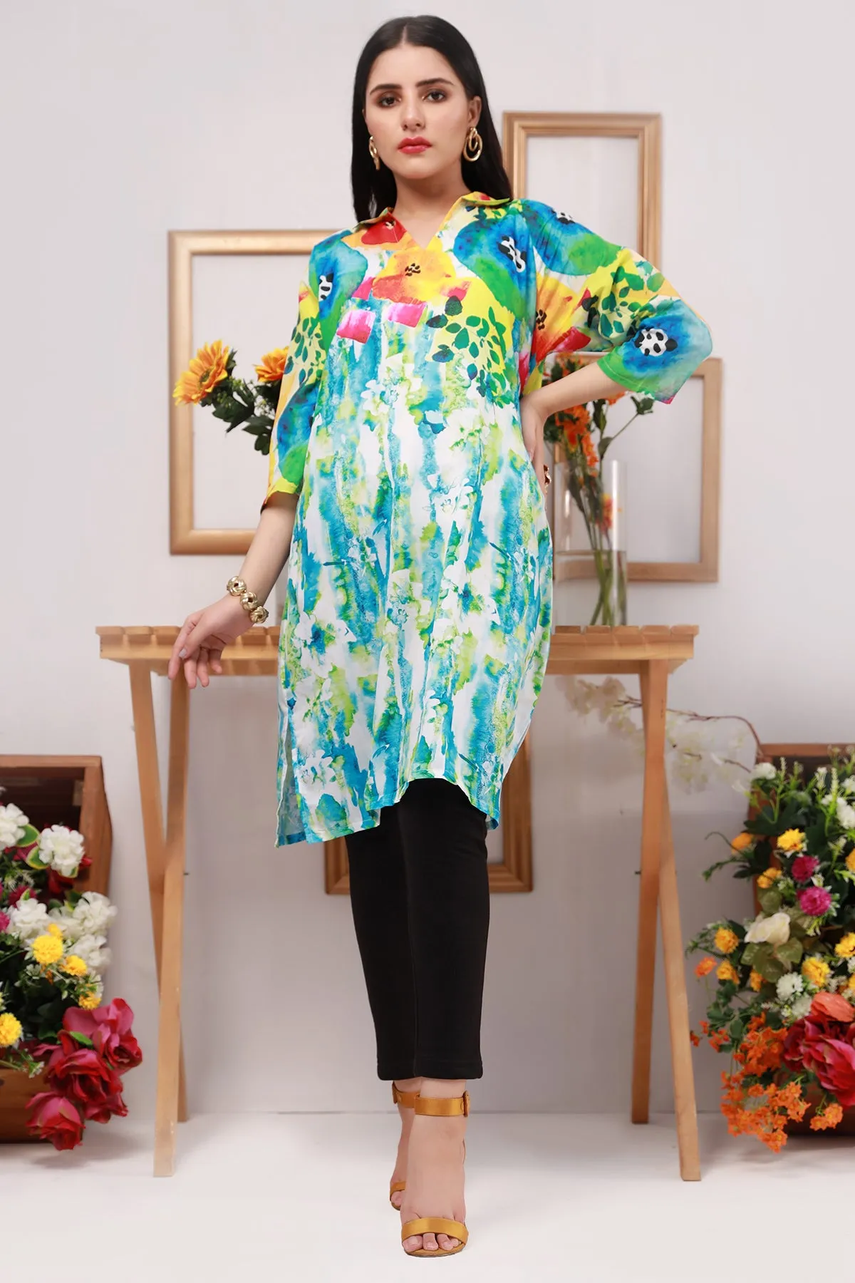 Angélique Printed Tunic - S22 - WTN0003