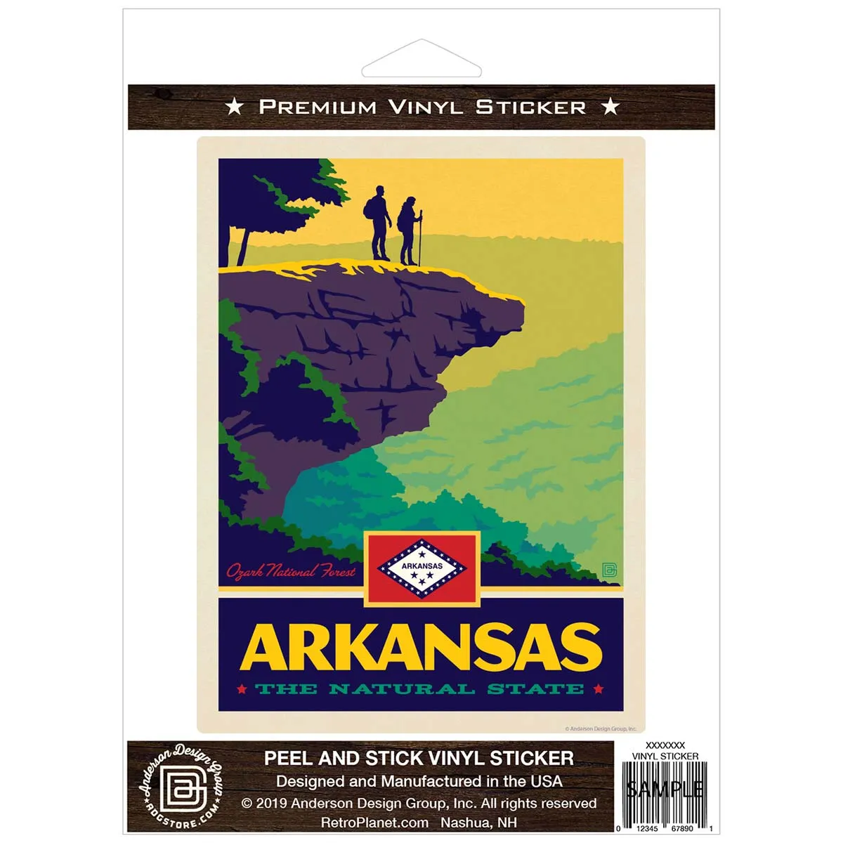 Arkansas Natural State Ozark National Forest Vinyl Sticker