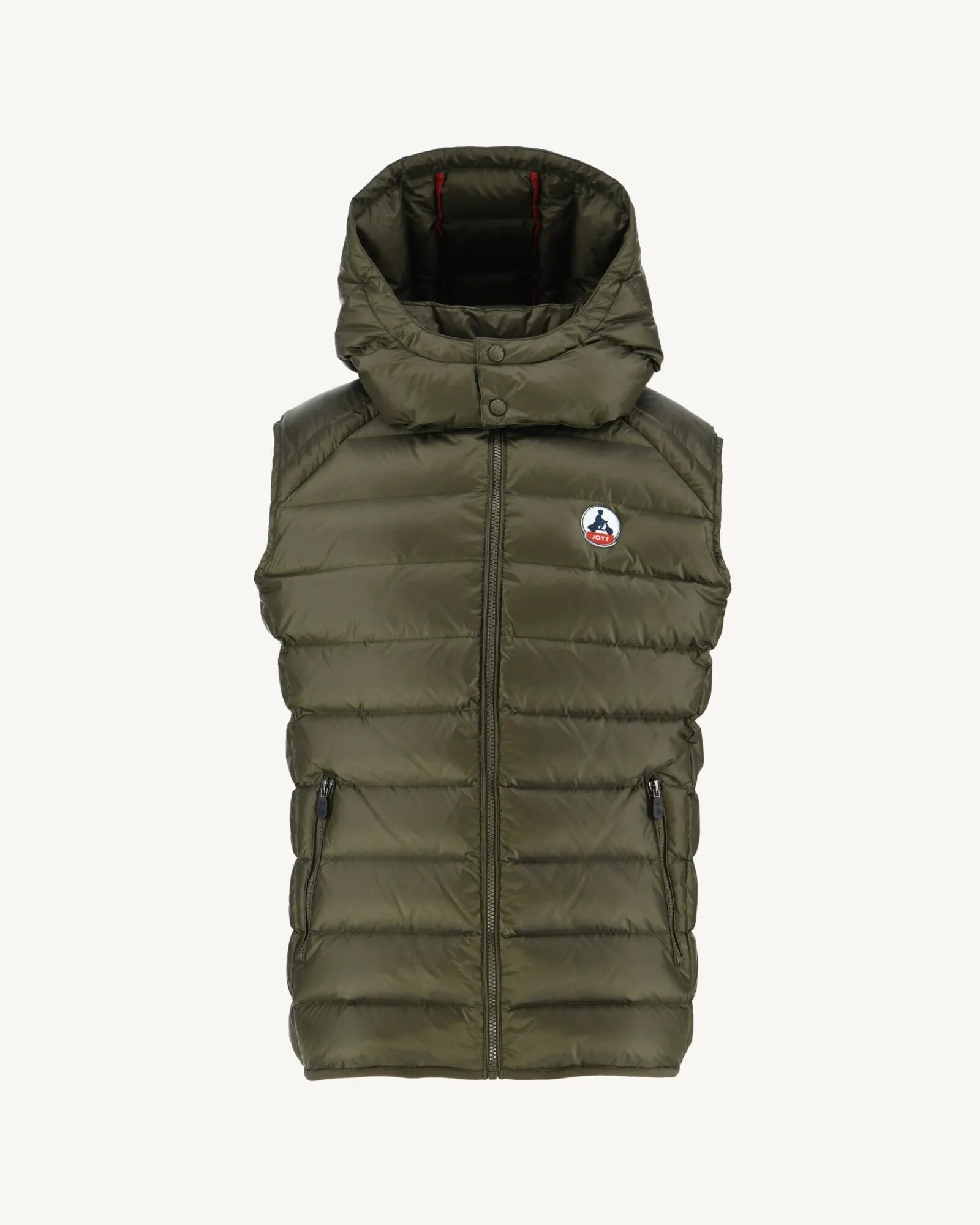 Army Sleevless down jacket Silver