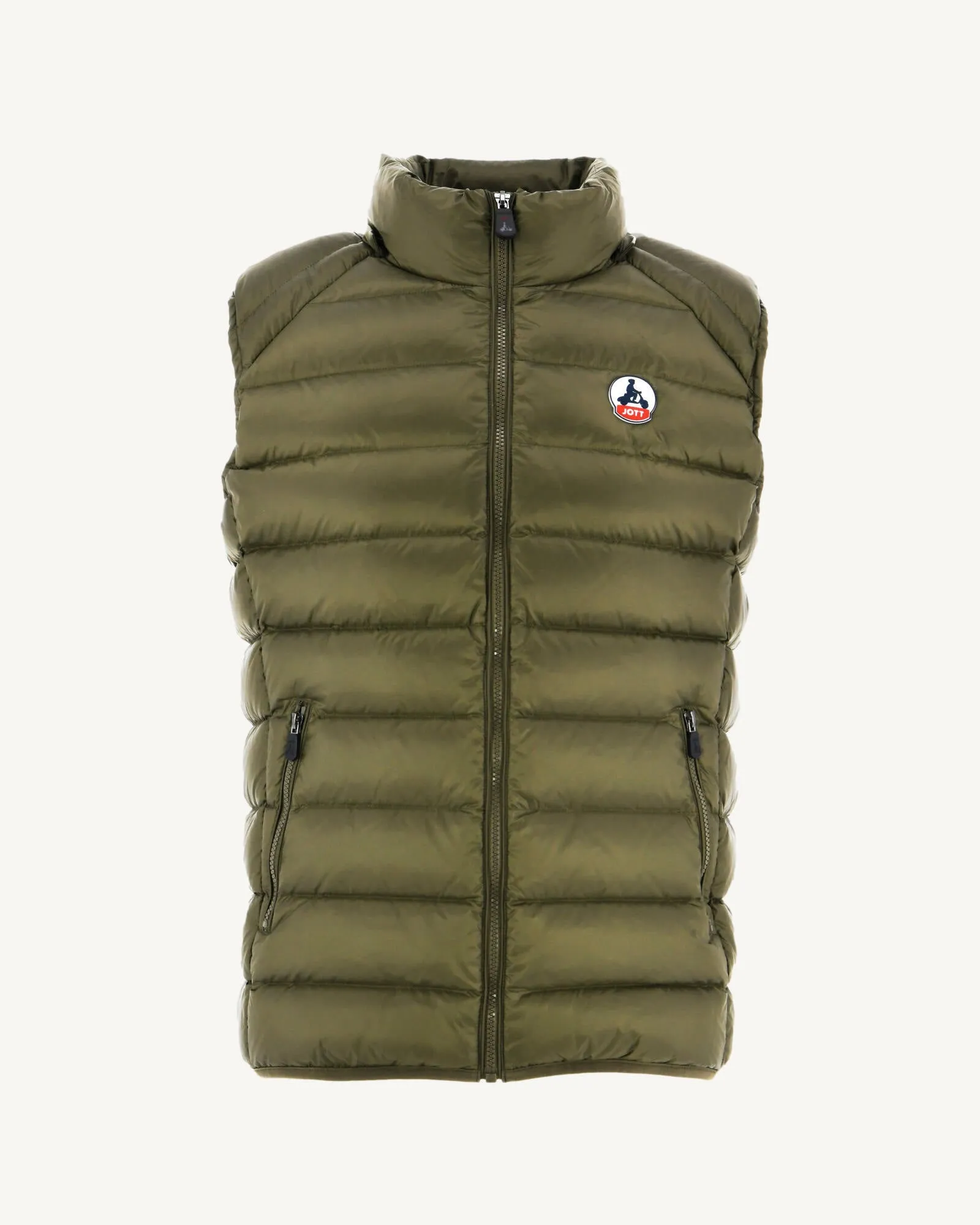 Army Sleevless down jacket Silver