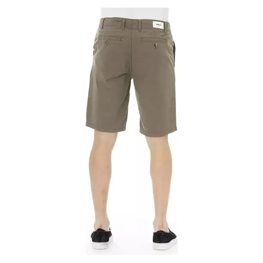 Baldinini Trend Army Cotton Men Bermuda Short