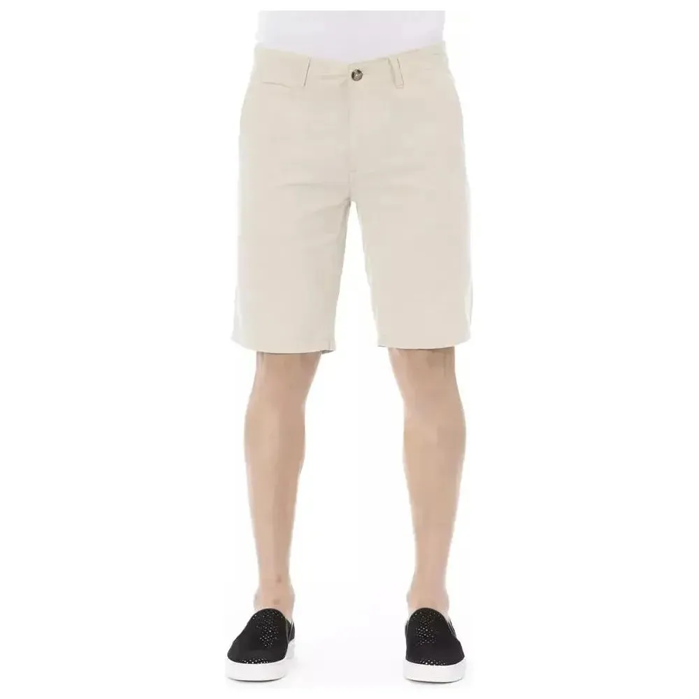 Baldinini Trend Beige Cotton Men Bermuda Short