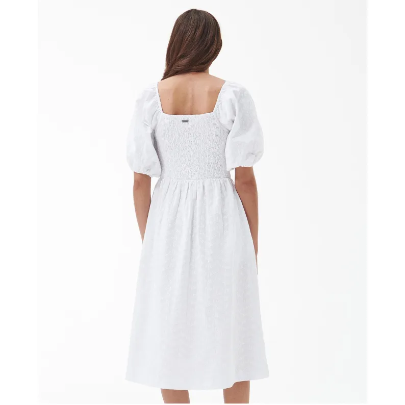 Barbour Areca Midi Dress LDR0671WH11 - Classic White