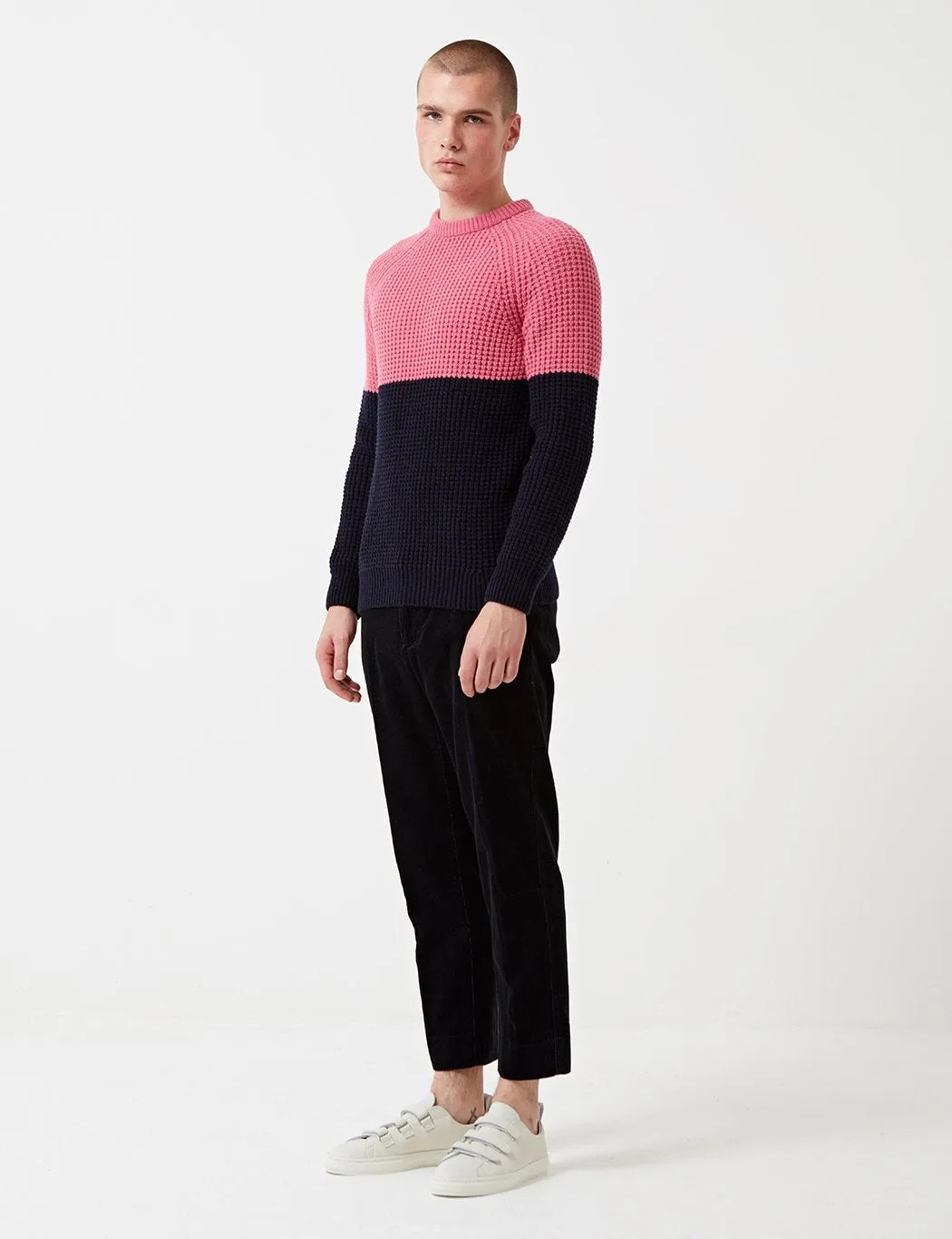 Barbour x Wood Wood Barns Ness Knit Jumper - Pink Marl