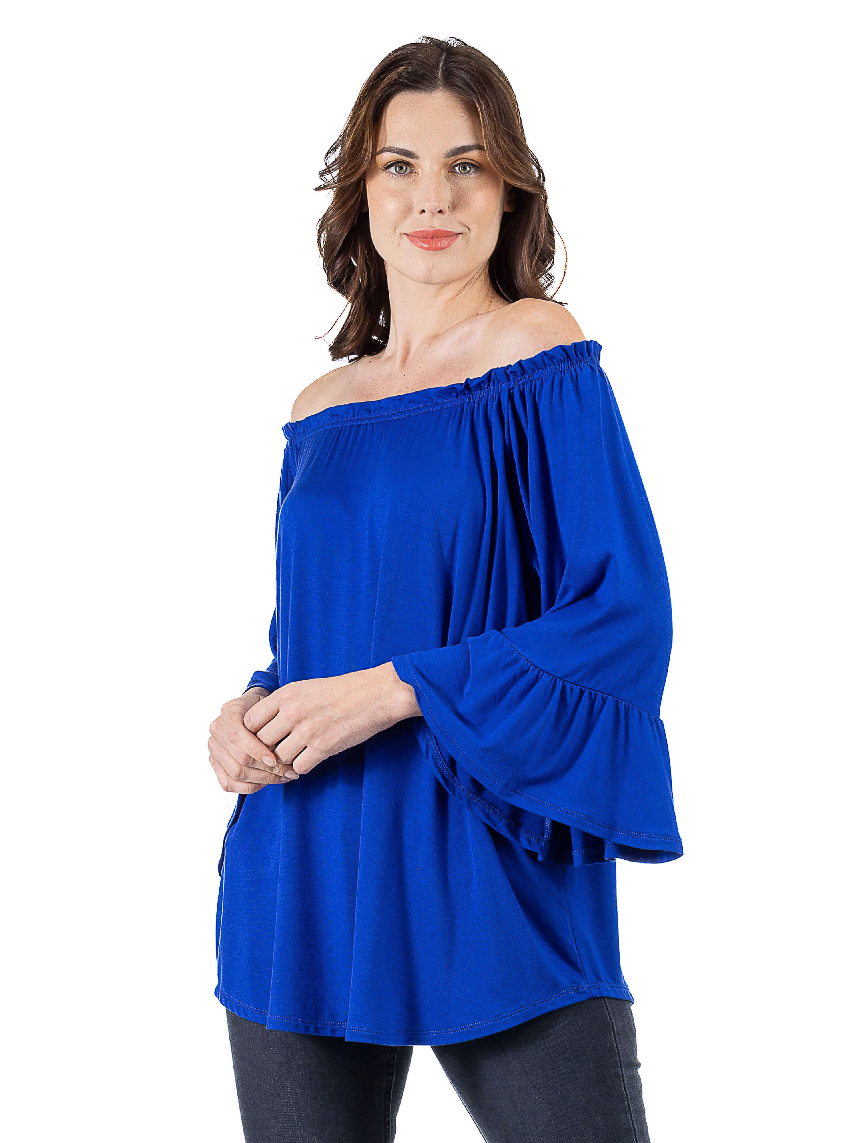 Bell Sleeve Loose Fit Tunic Top