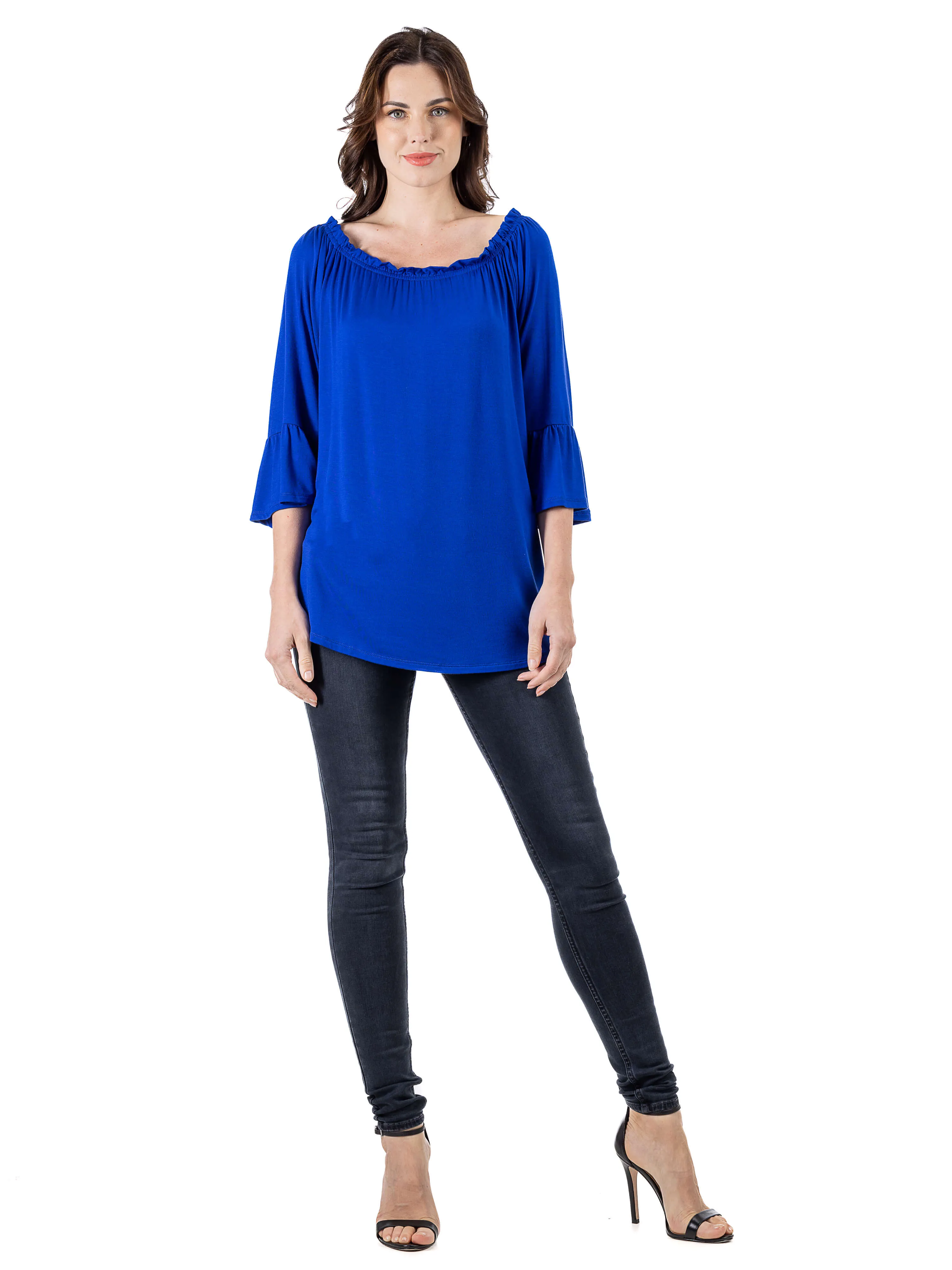 Bell Sleeve Loose Fit Tunic Top