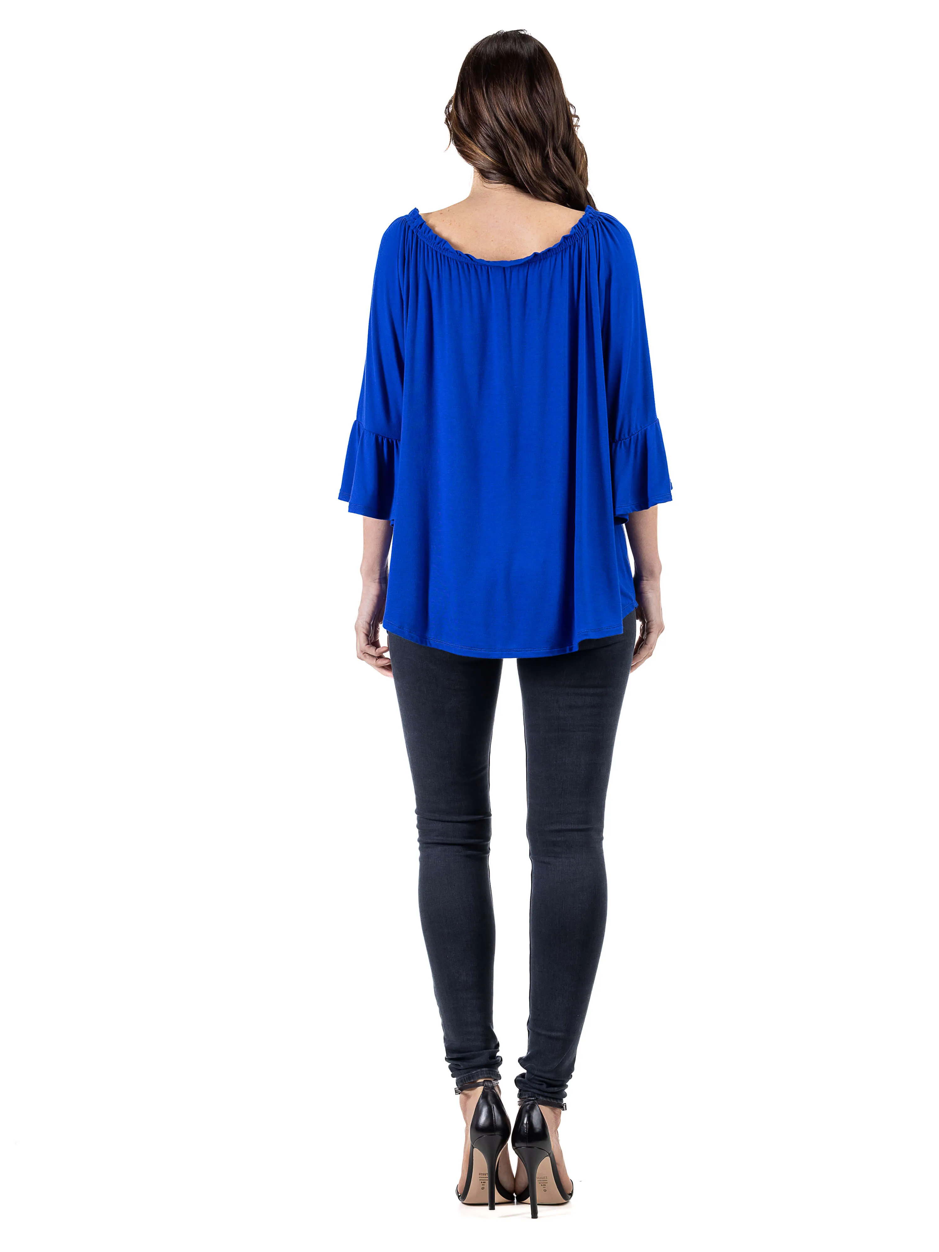 Bell Sleeve Loose Fit Tunic Top