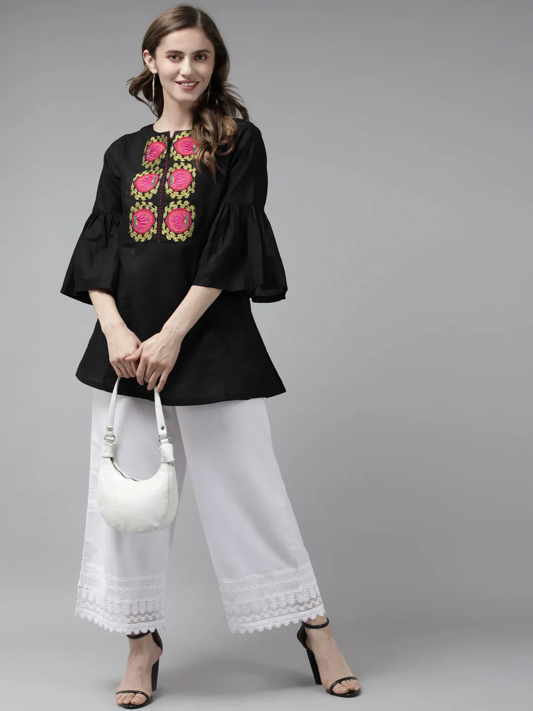 Black Embroidered Tunic