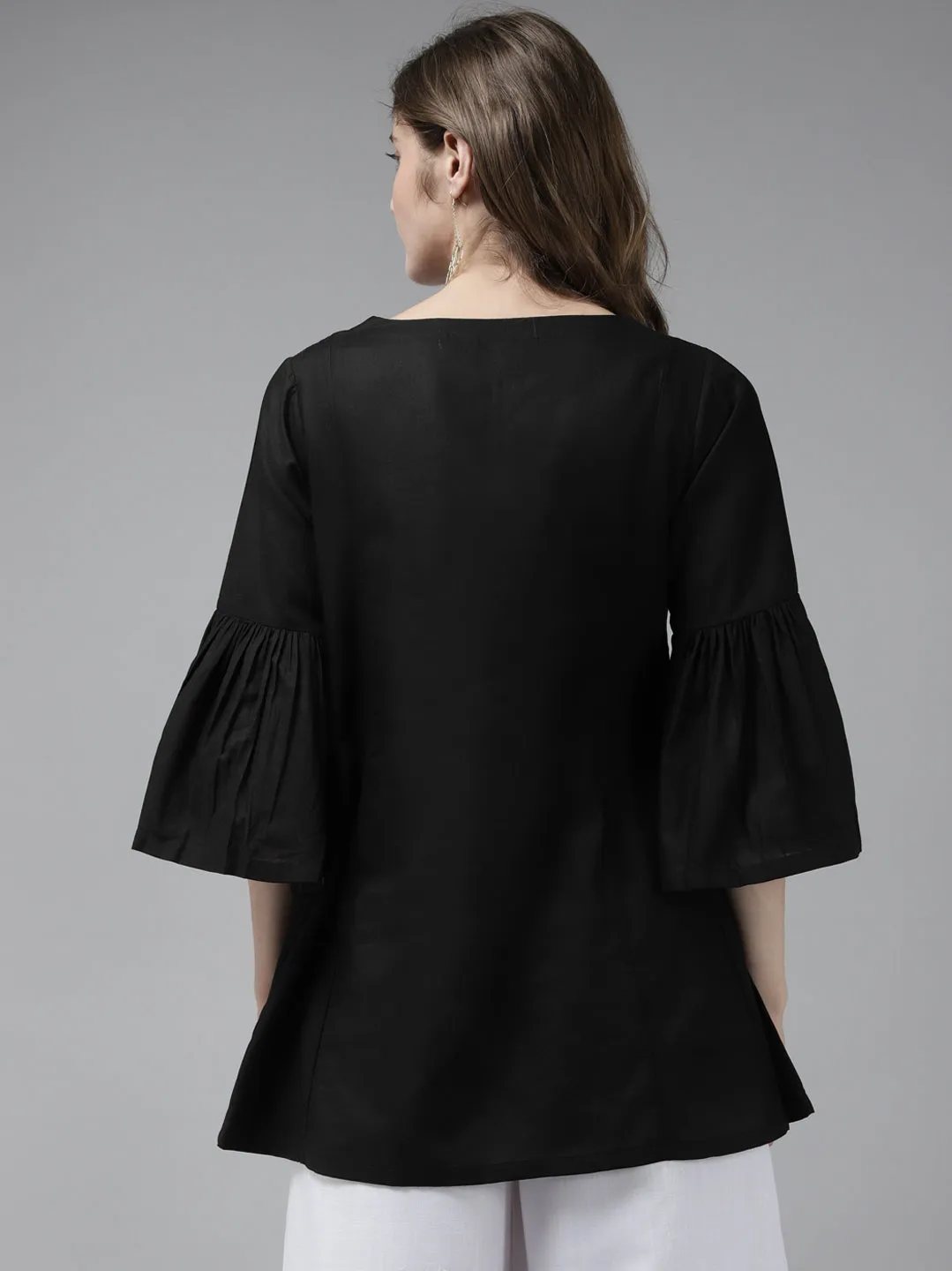 Black Embroidered Tunic