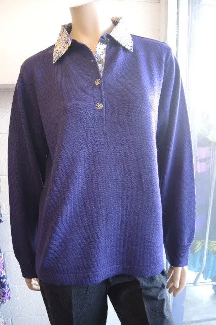 Bromley Knitted (JoRo Style) Collared Jumper (Many Colours)