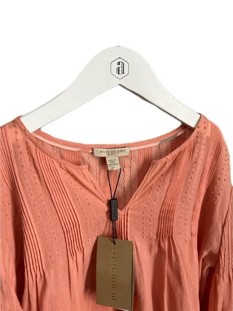 BURBERRY CORAL PINK TUNIC (SZ M)