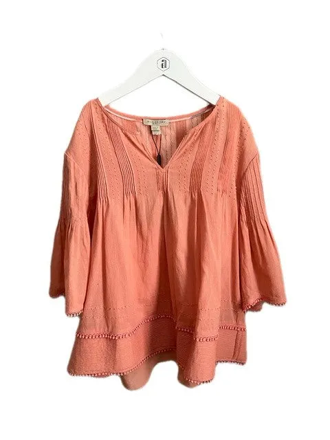 BURBERRY CORAL PINK TUNIC (SZ M)