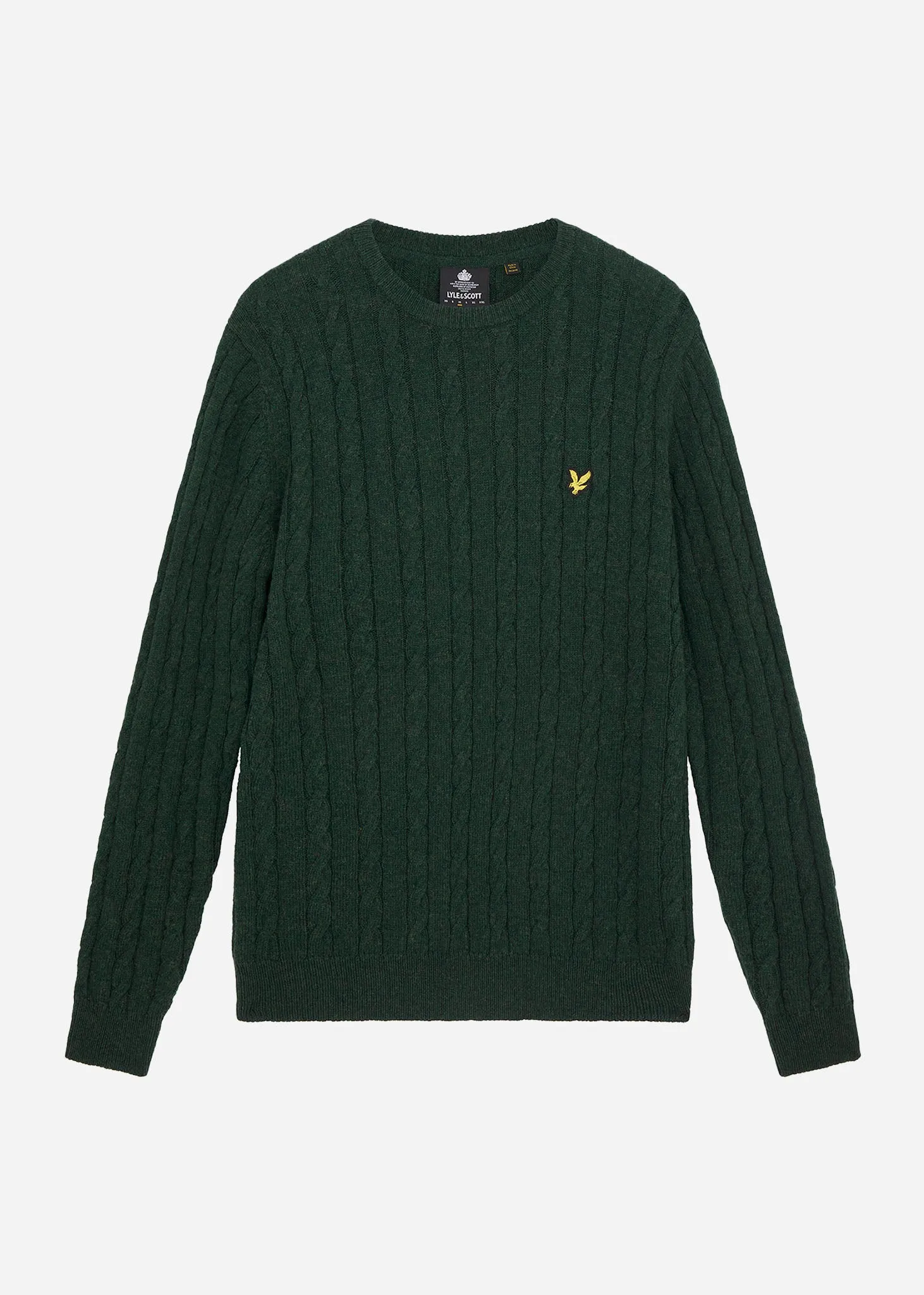 Cable jumper - dark green marl