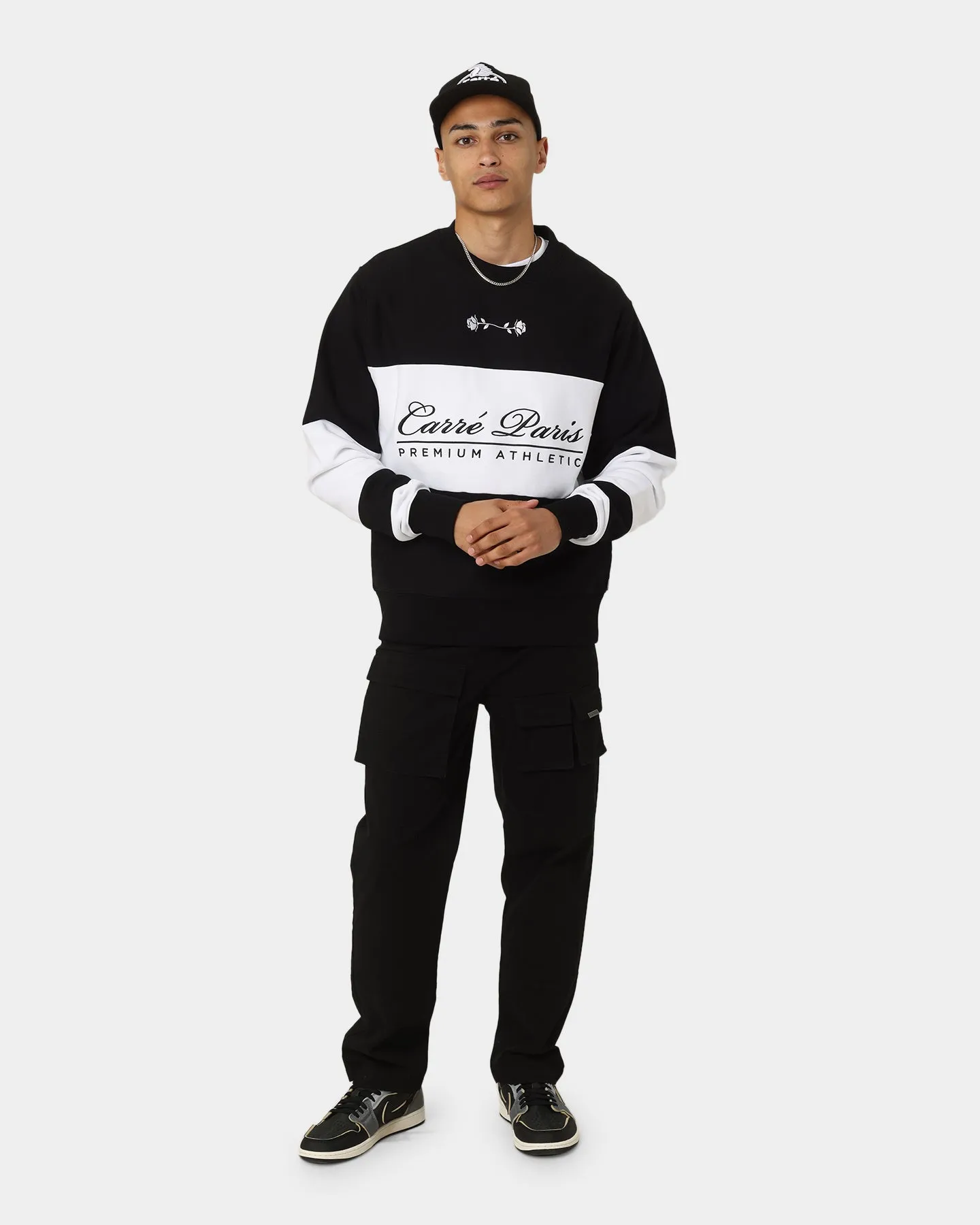 Carré Premium Athletic Crewneck Black