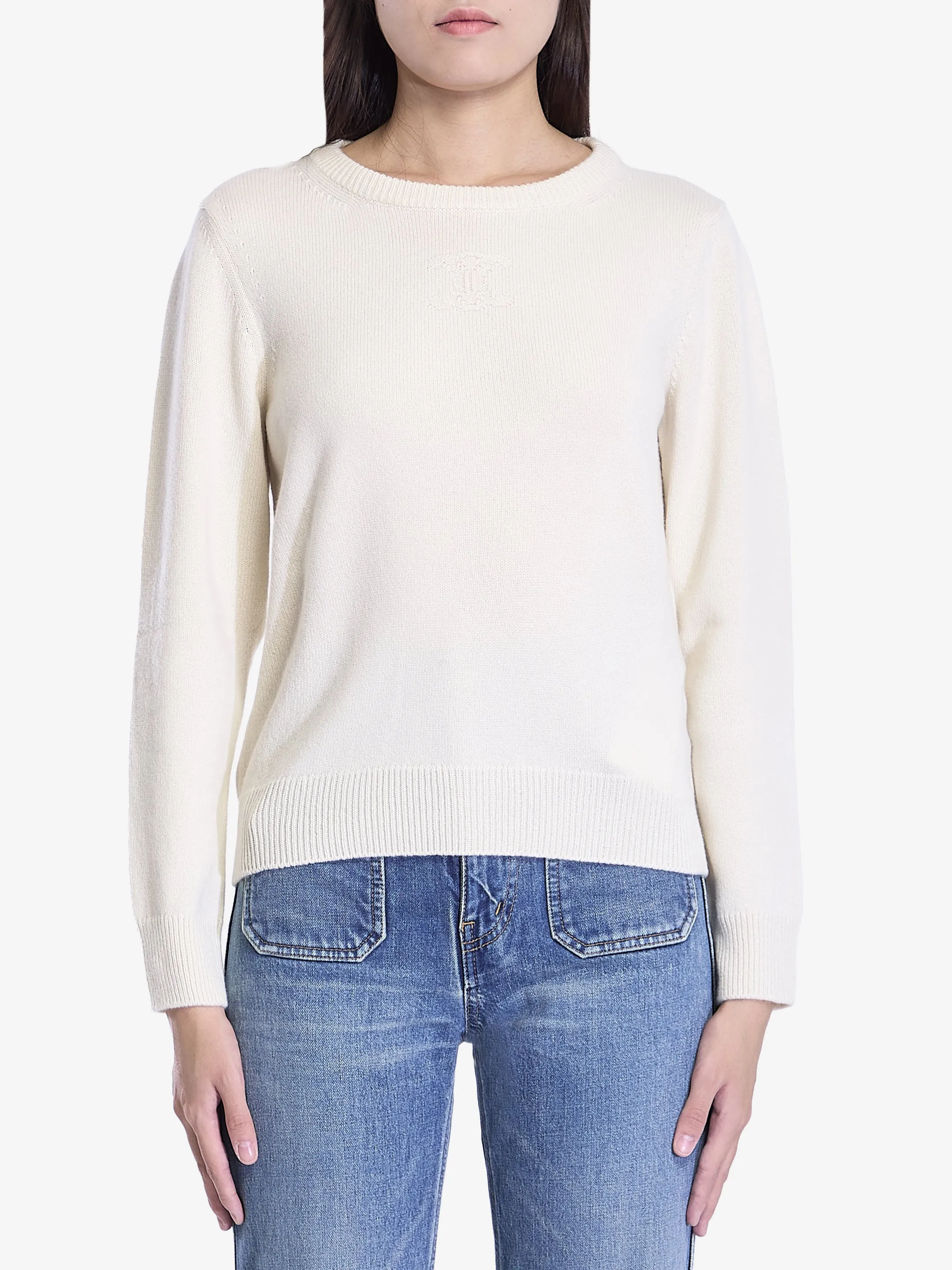 CELINE Heritage Cashmere Crewneck Jumper - Regular Fit