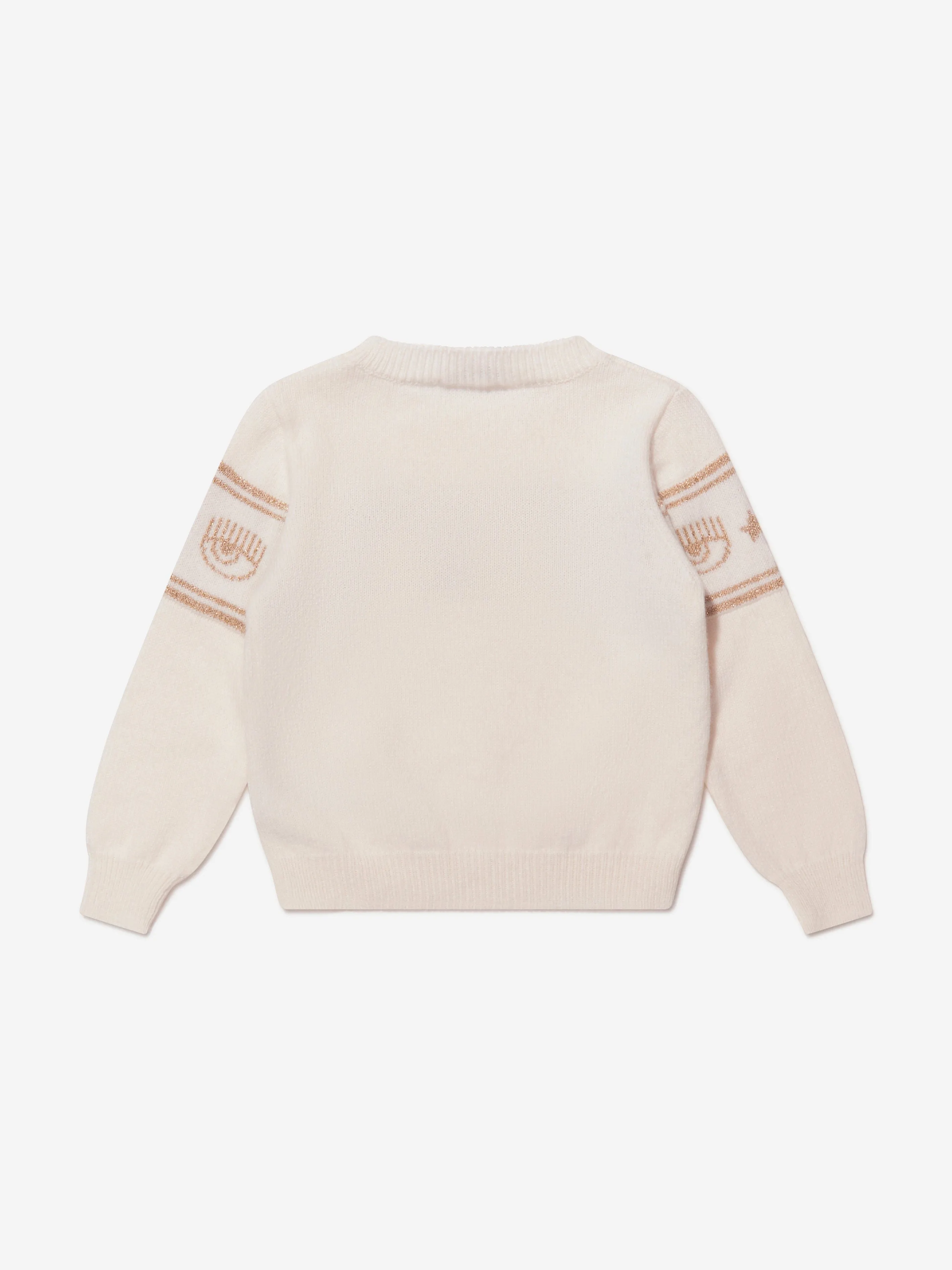 Chiara Ferragni Girls Knitted Logo Jumper