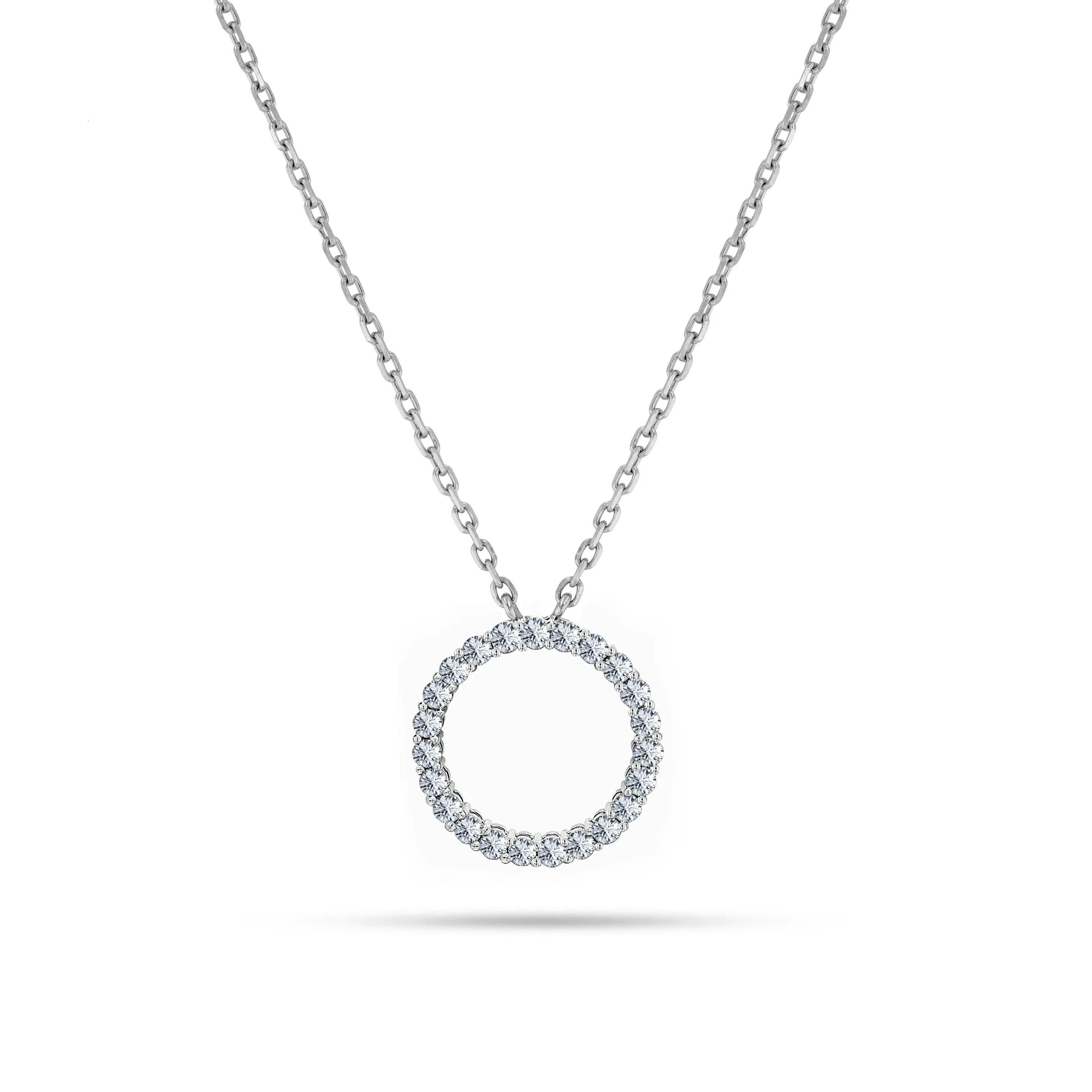 Circle Round Diamond Pendant