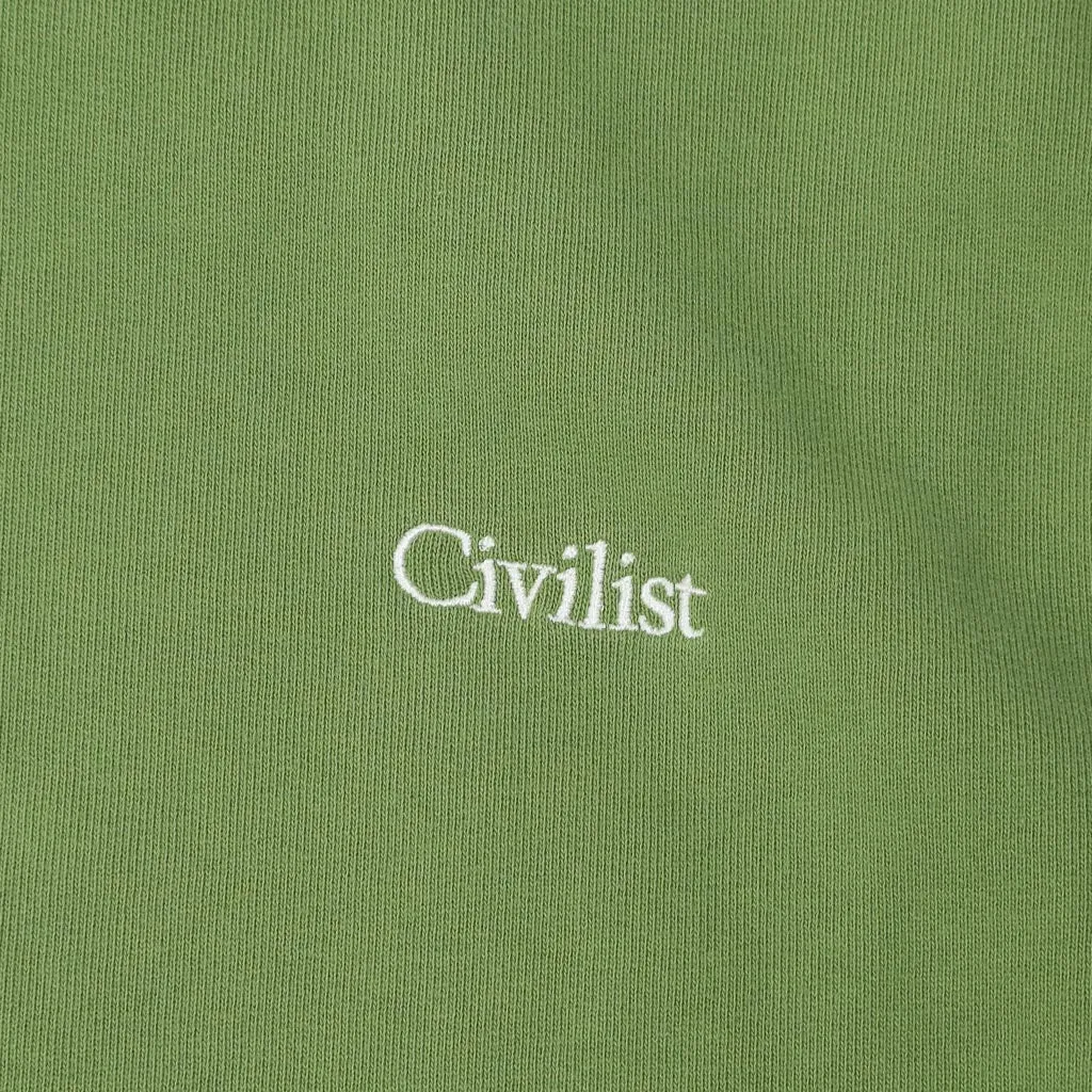 Civilist - Mini Logo Crewneck Sweatshirt - Faded Olive