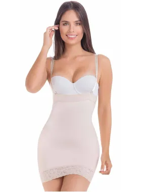 Colombian Shaping Girdle Backless Shapewear Slip Dress MariaE FU112