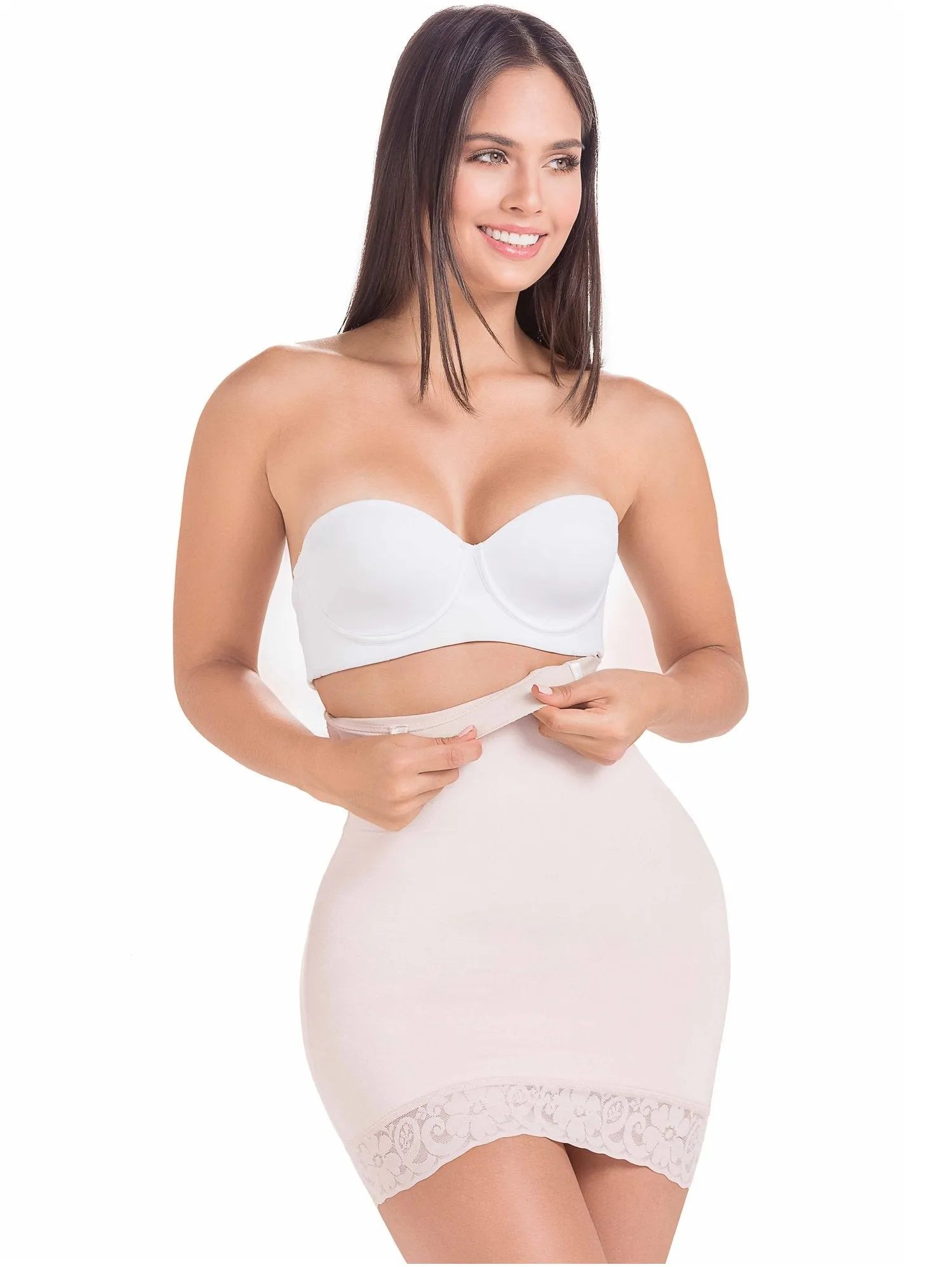 Colombian Shaping Girdle Backless Shapewear Slip Dress MariaE FU112