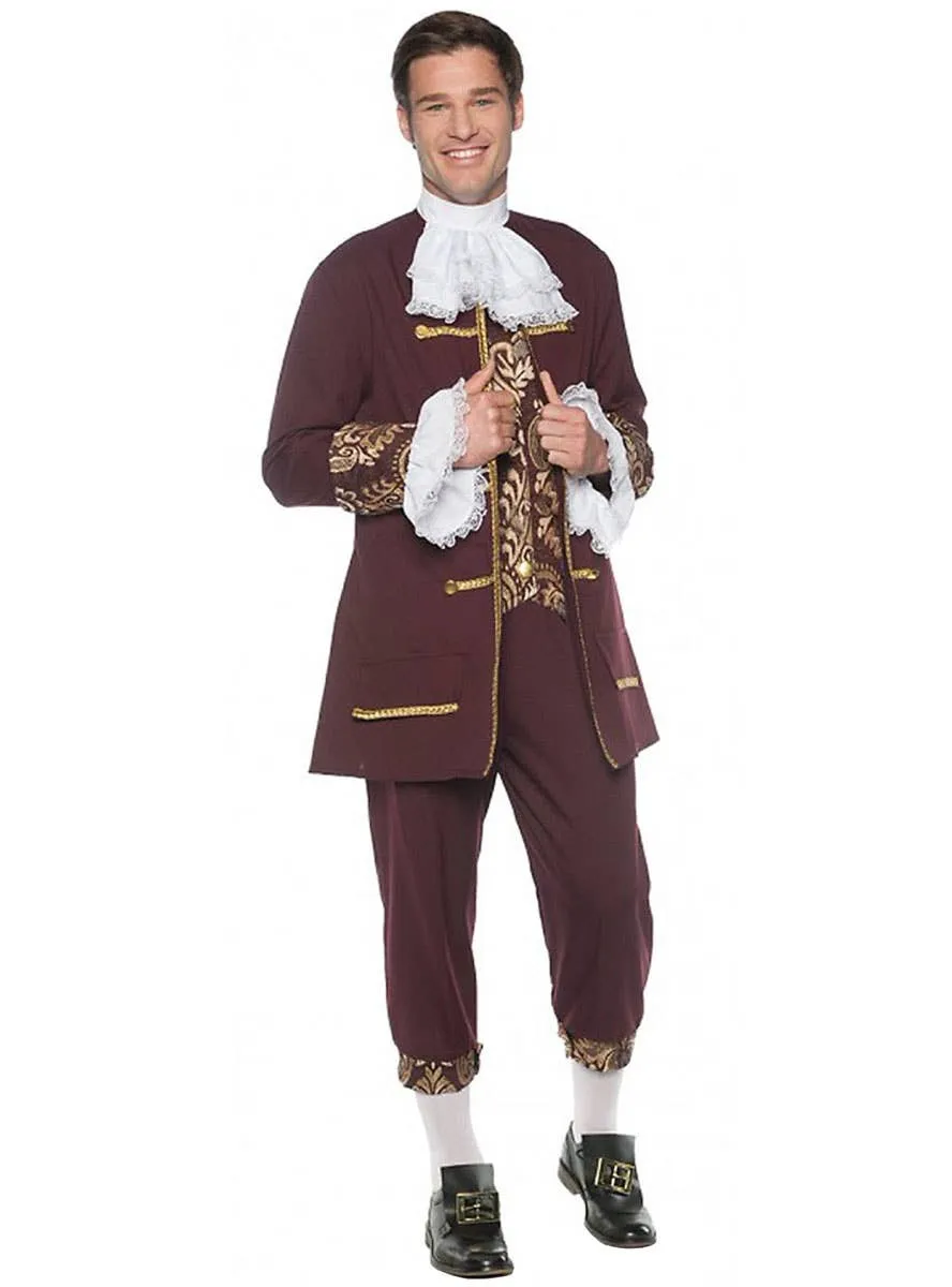 Colonial Gentleman Plus Size Mens Dress Up Costume