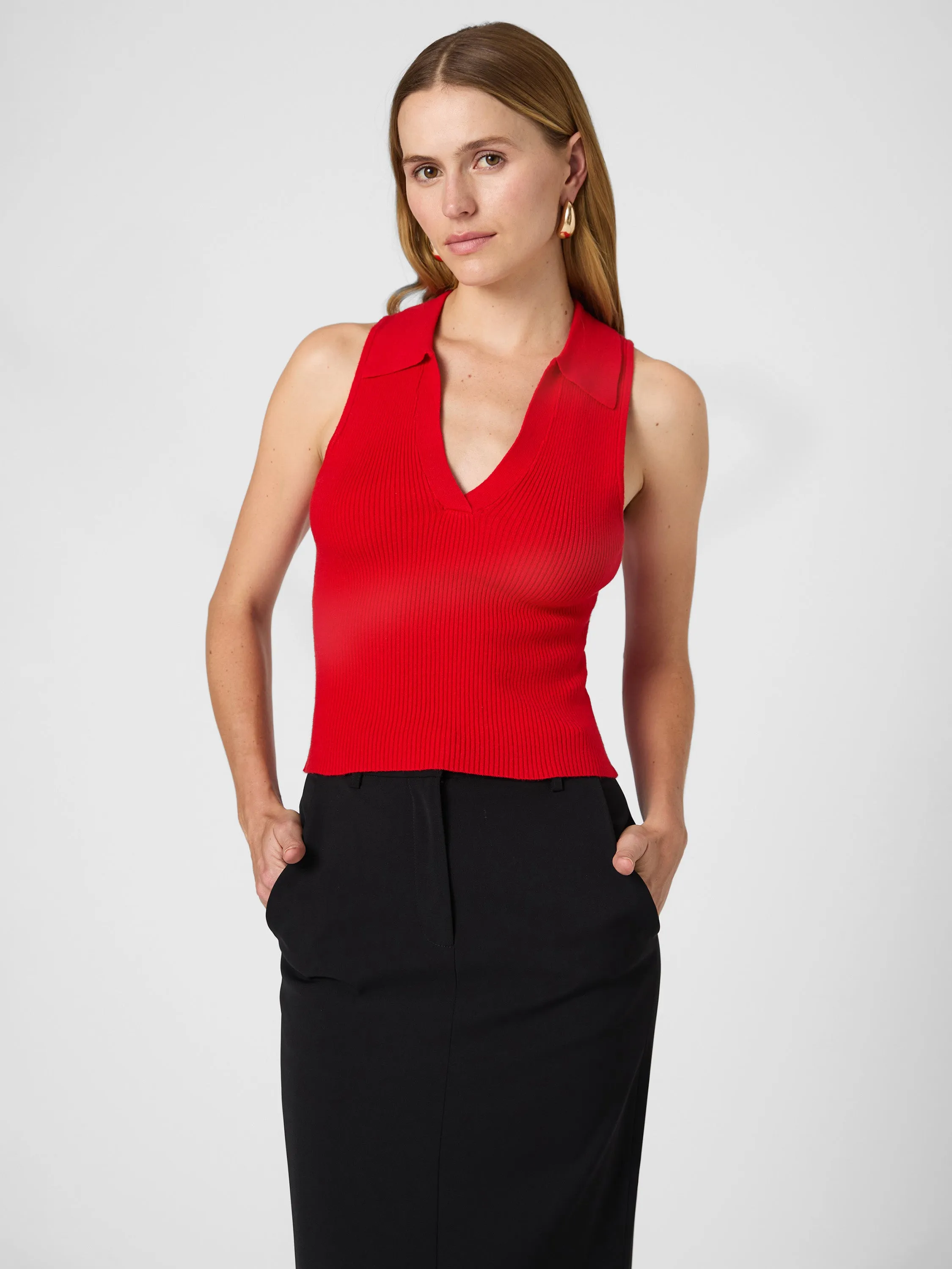 Cosysoft V Neck Sleeveless Sweater