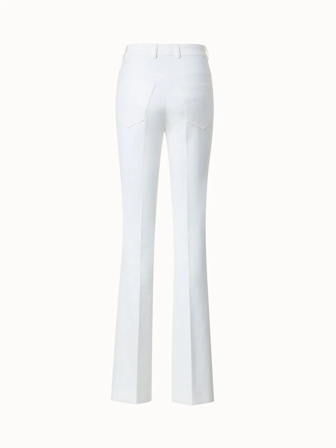 Cotton Silk Stretch Bootcut Pant