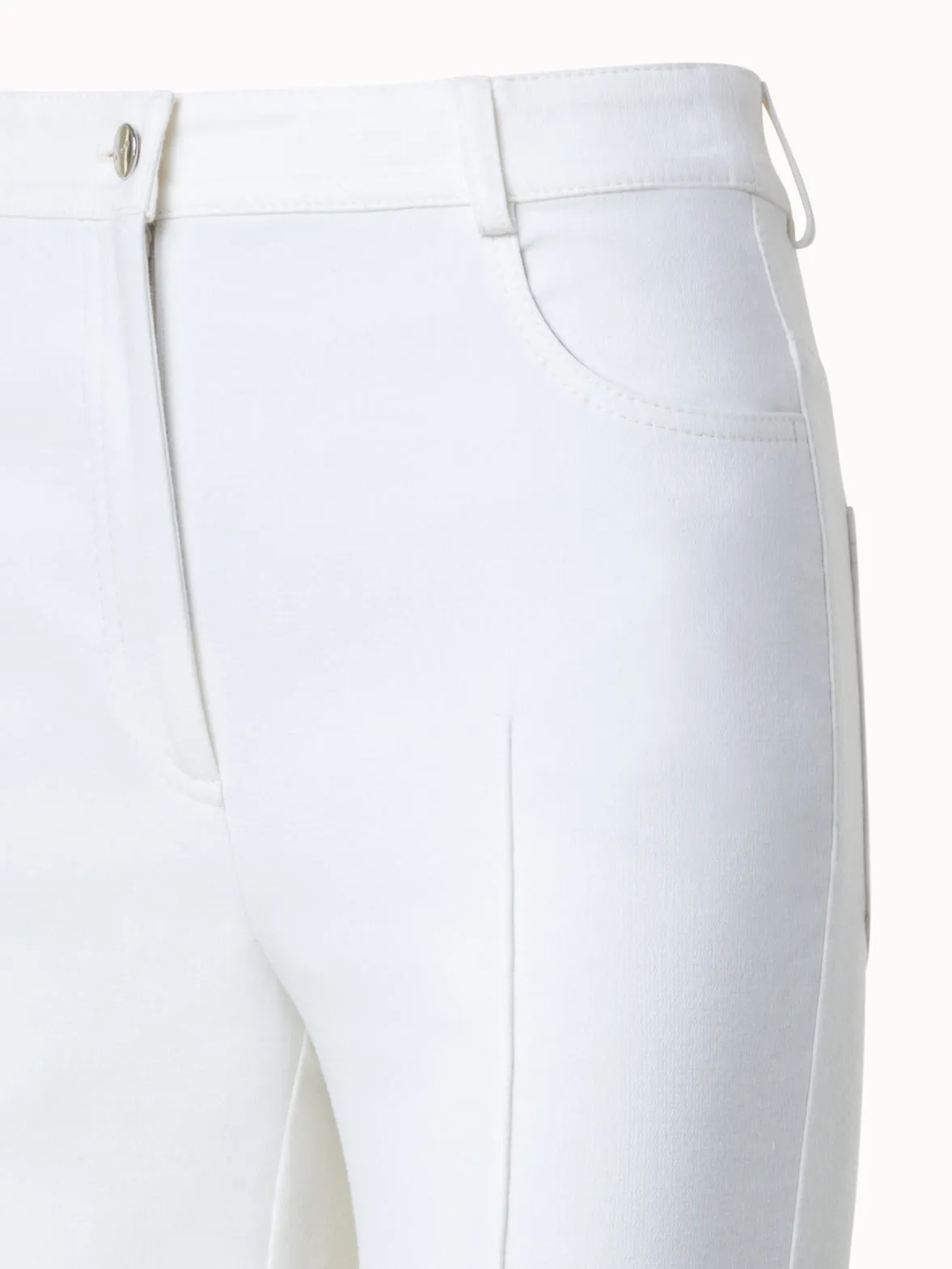 Cotton Silk Stretch Bootcut Pant