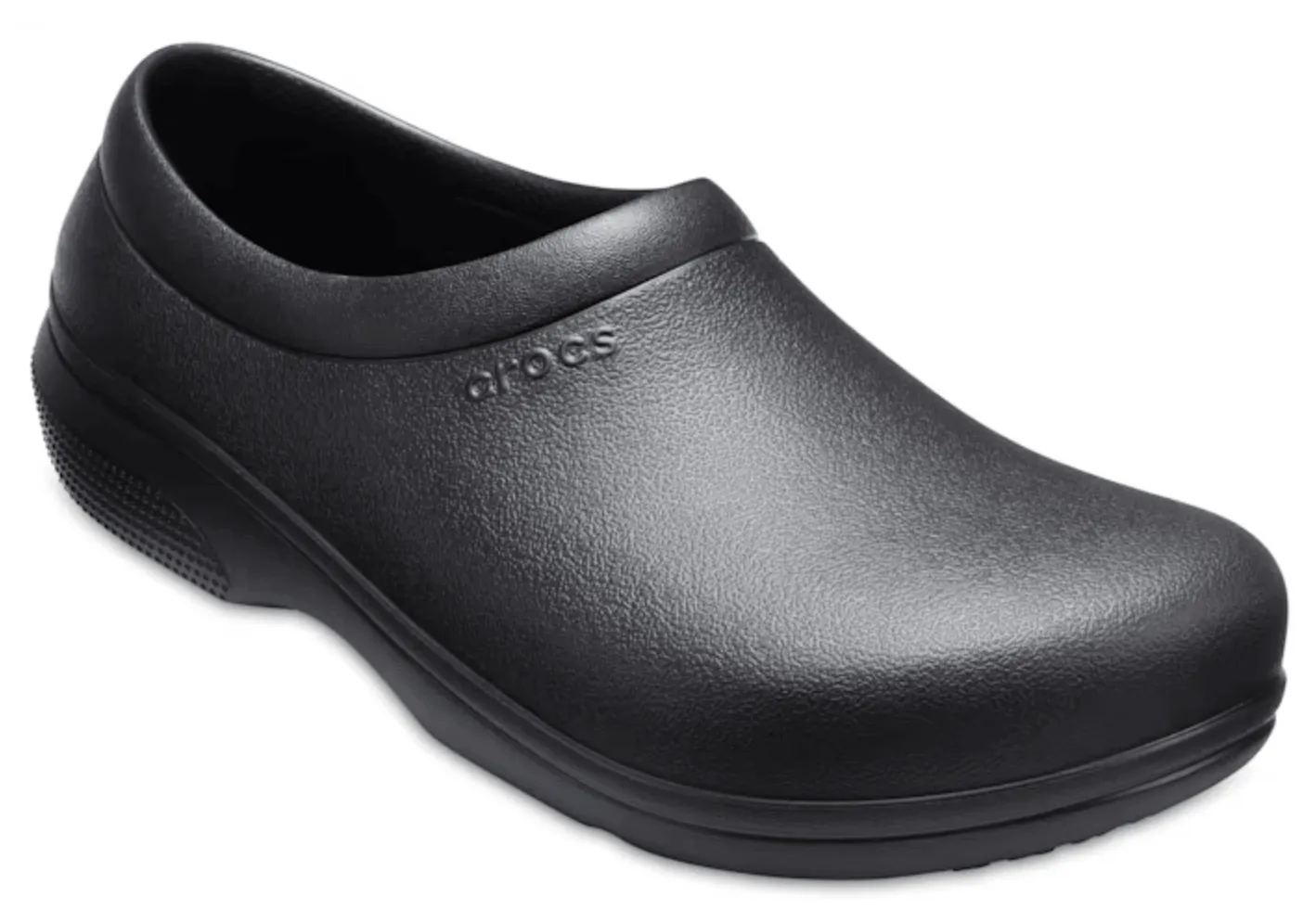 Crocs Mens On-The-Clock Work Slip-On - Black