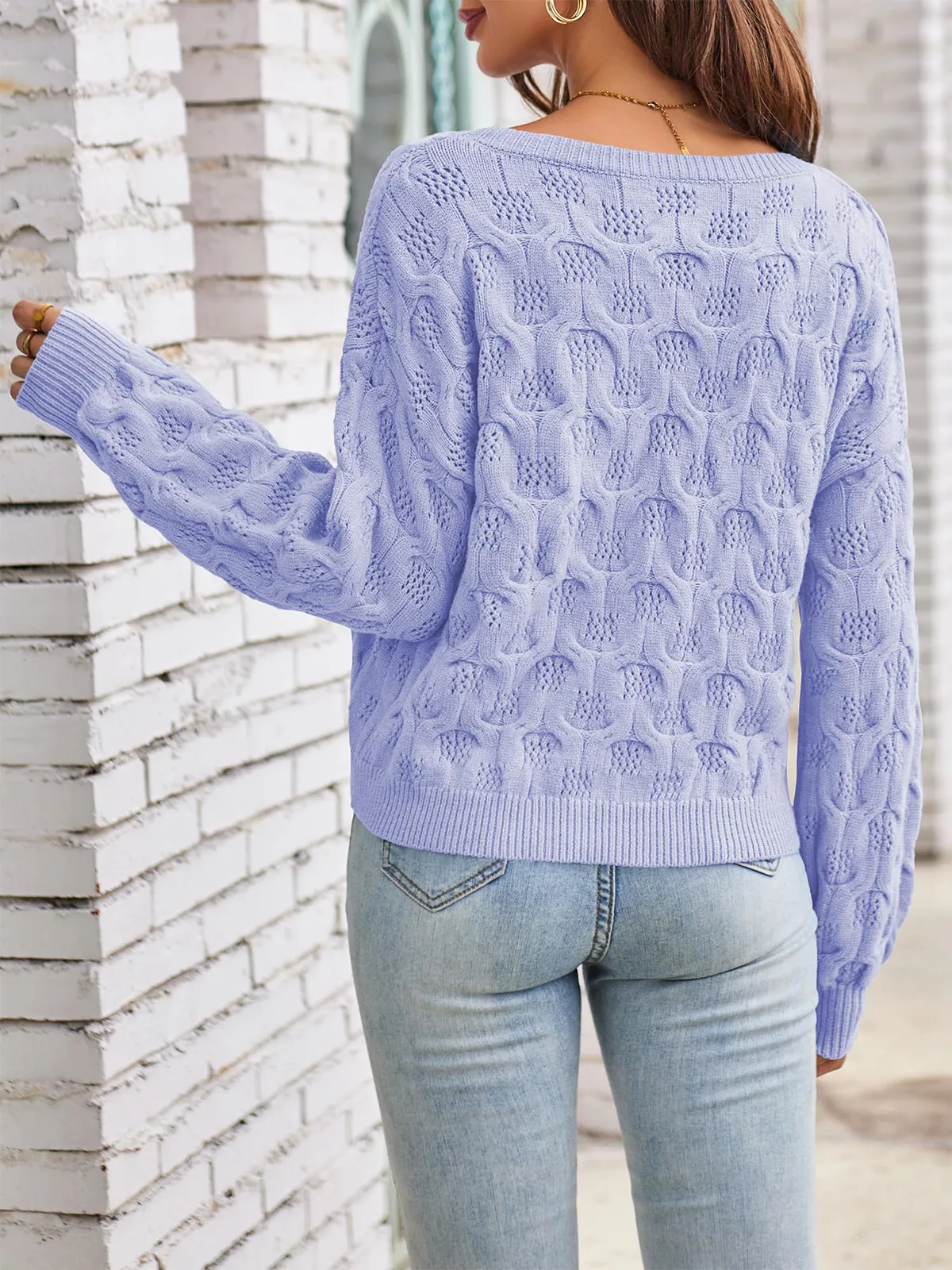 Cutout Cute Pullover Sweater