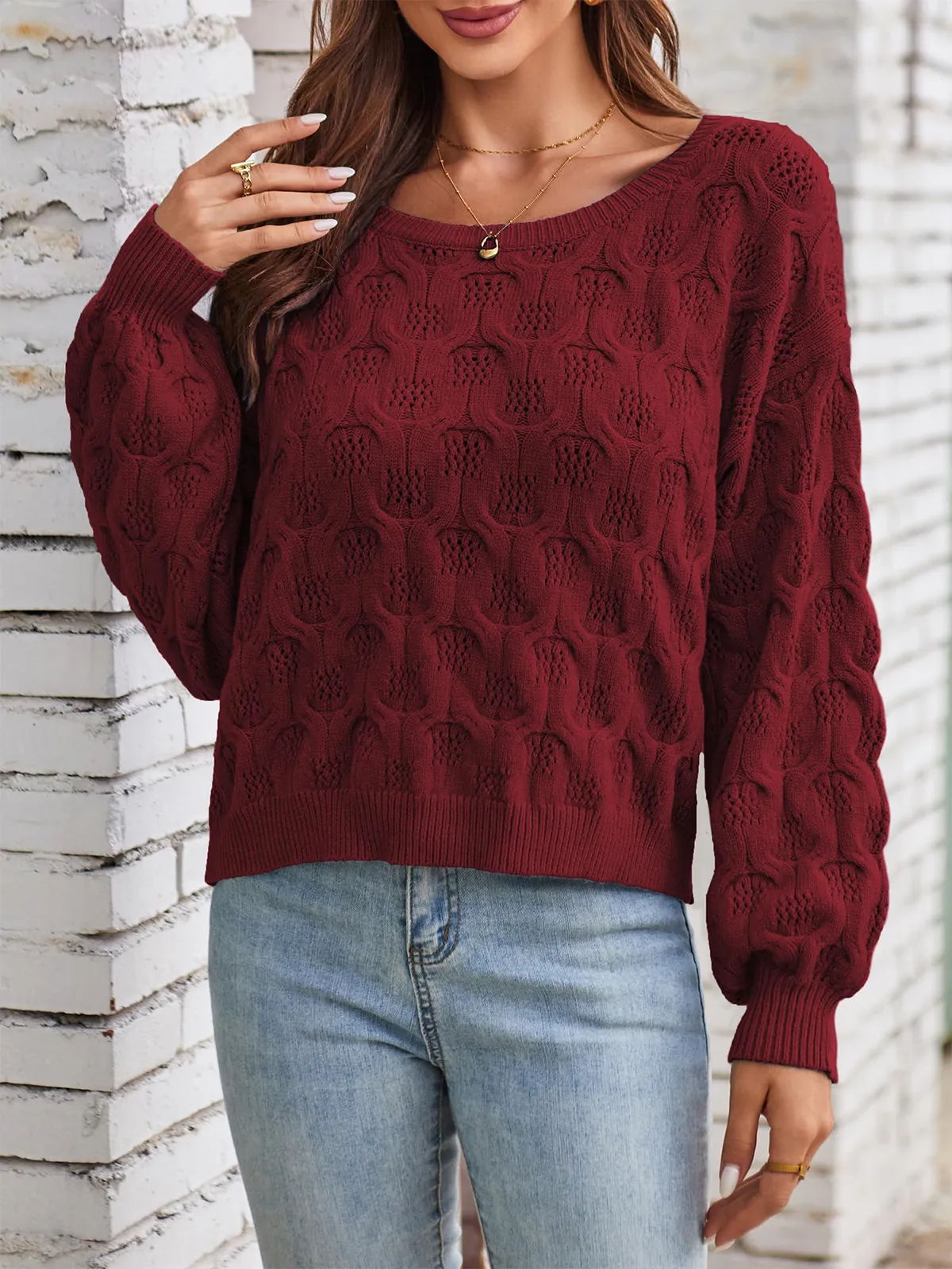 Cutout Cute Pullover Sweater