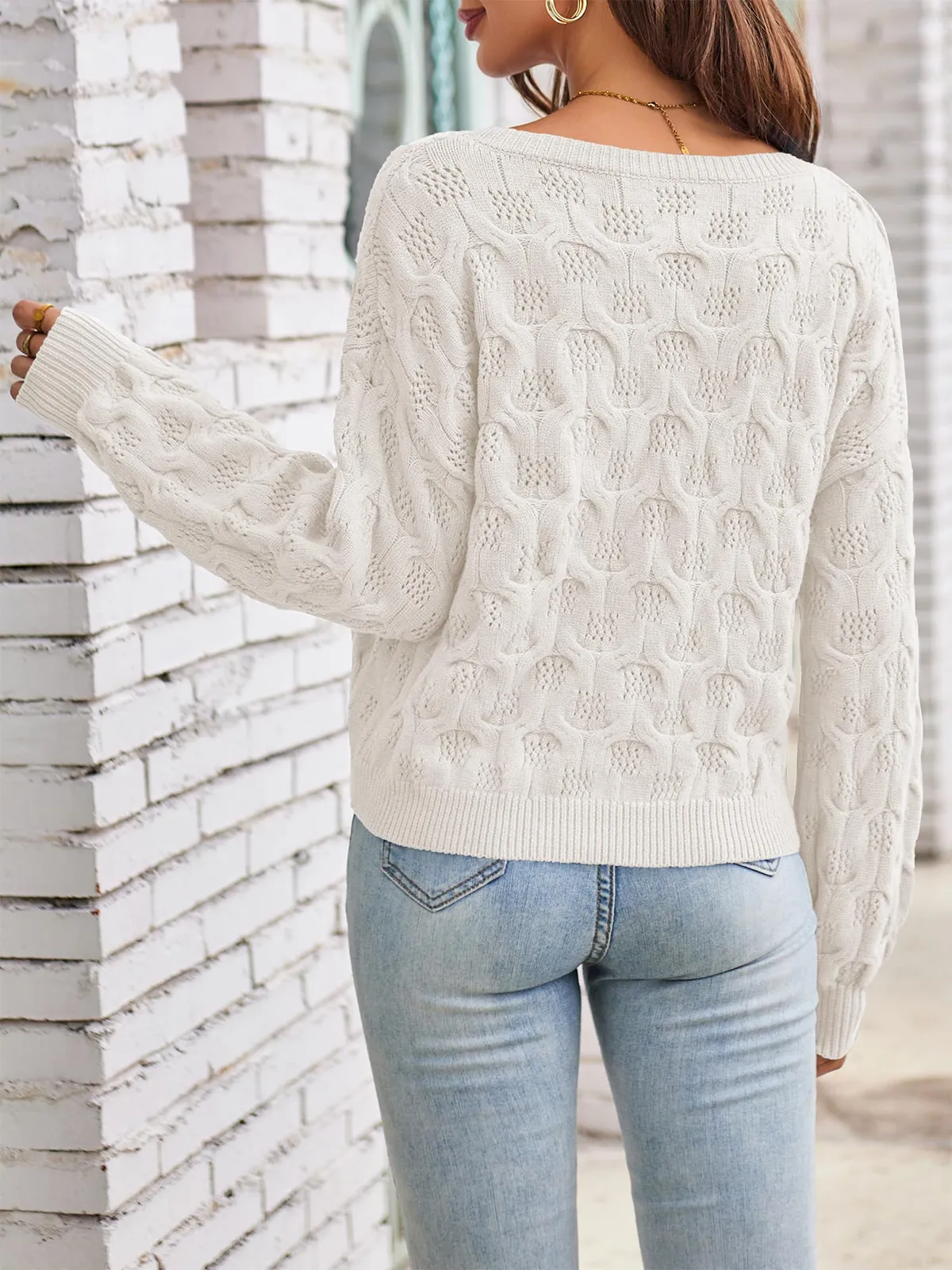 Cutout Cute Pullover Sweater