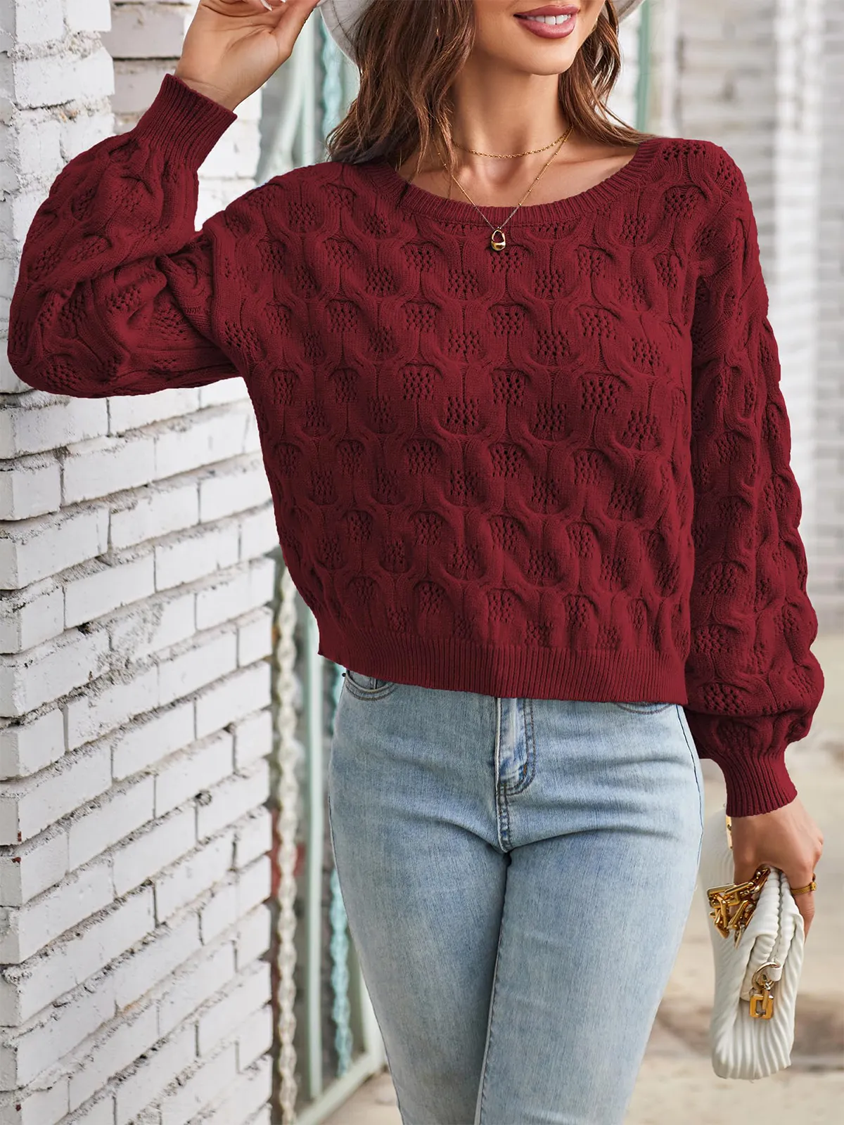 Cutout Cute Pullover Sweater