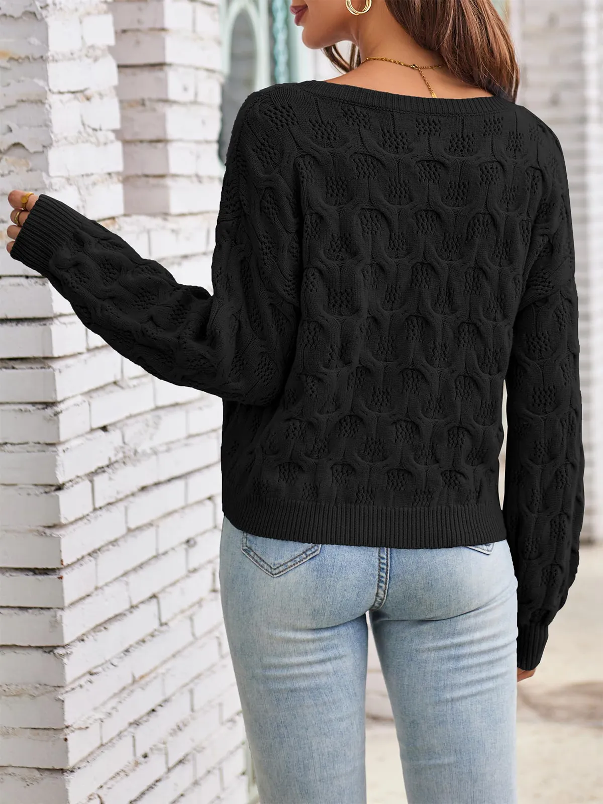 Cutout Cute Pullover Sweater