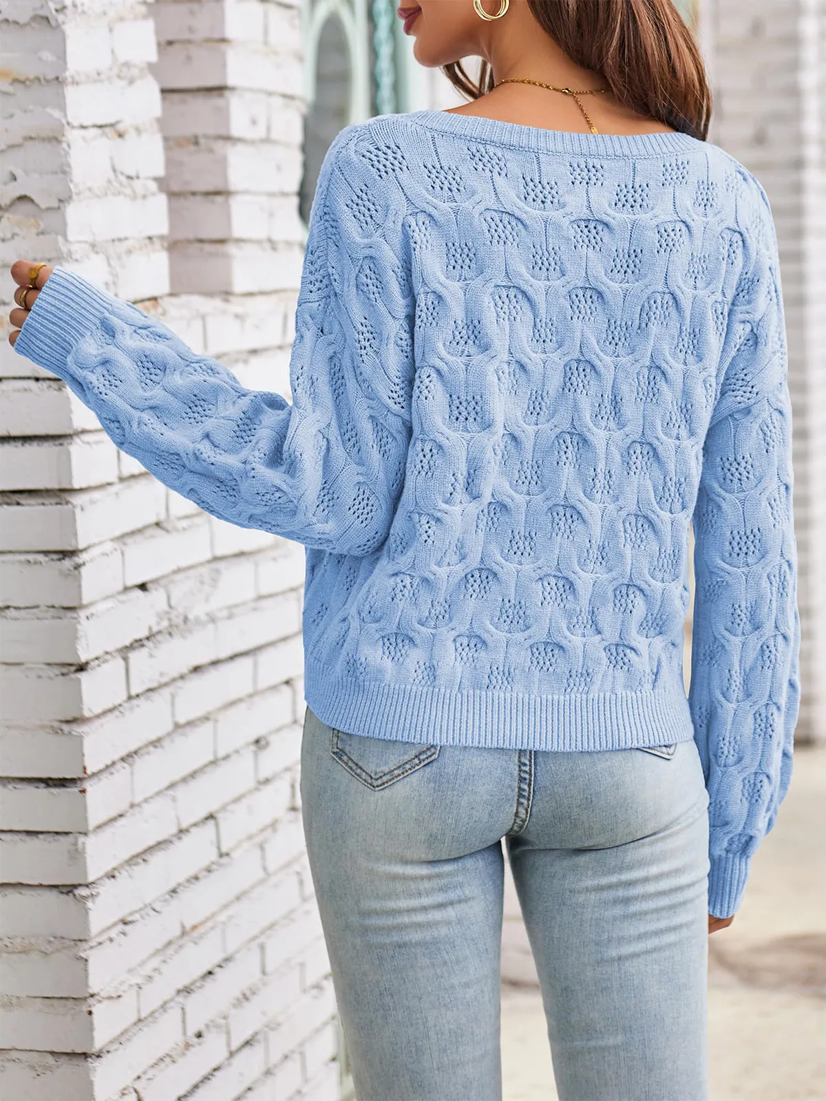 Cutout Cute Pullover Sweater