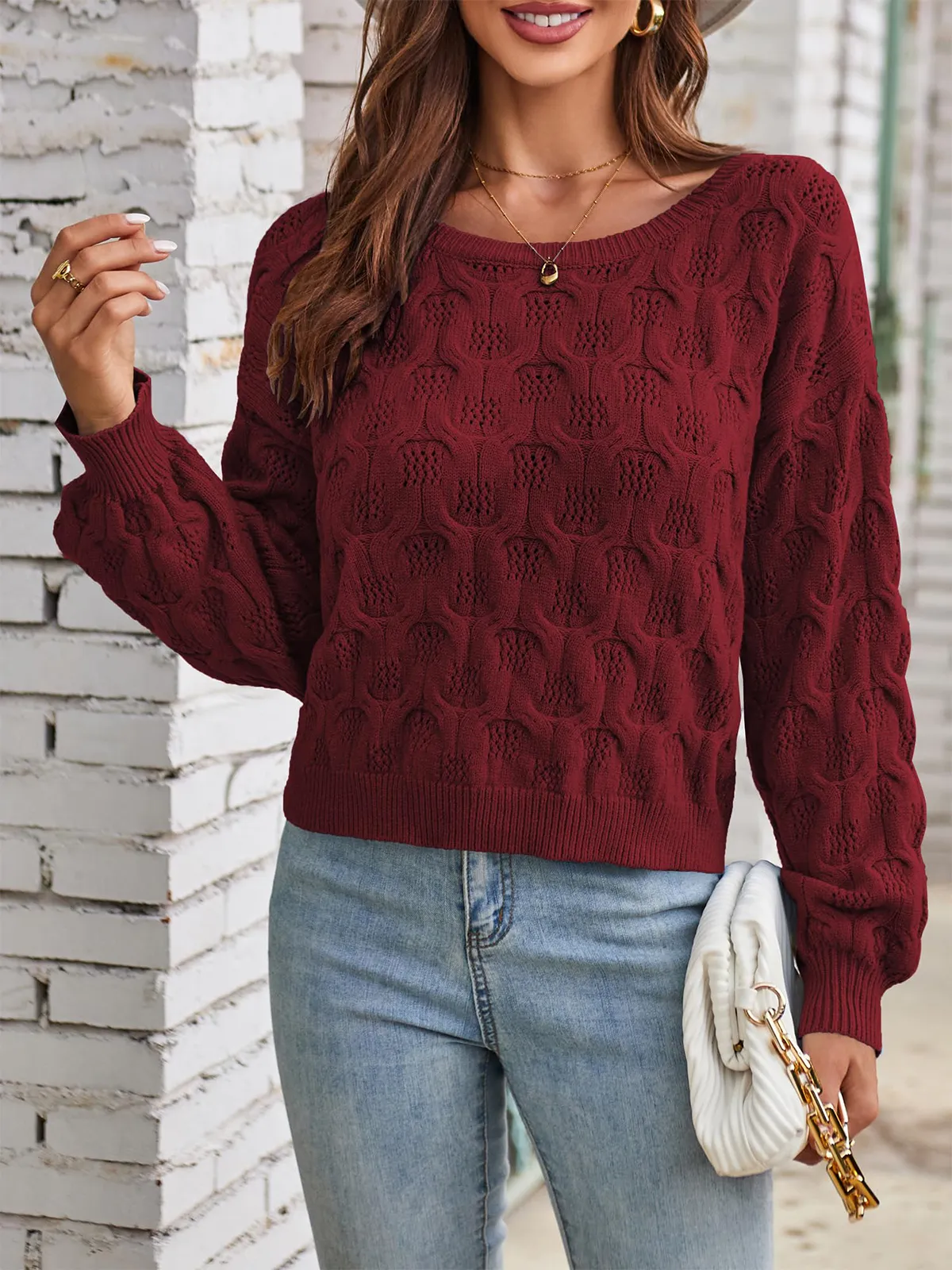 Cutout Cute Pullover Sweater