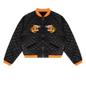 Denim Tears - Reversible Quilted Tiger of Harlem Souvenir Jacket - (Black)