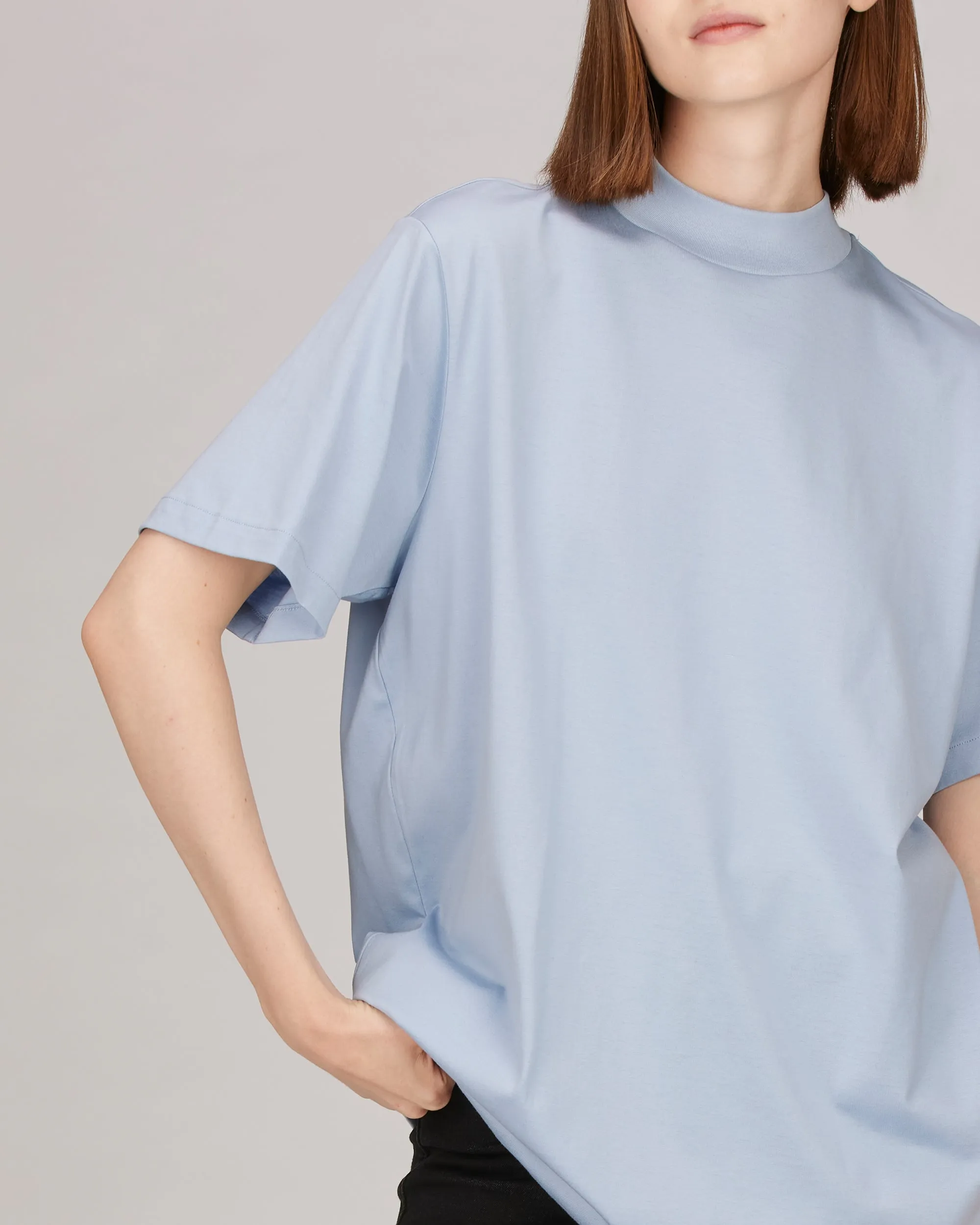 Devin Mock Neck Tunic T-Shirt