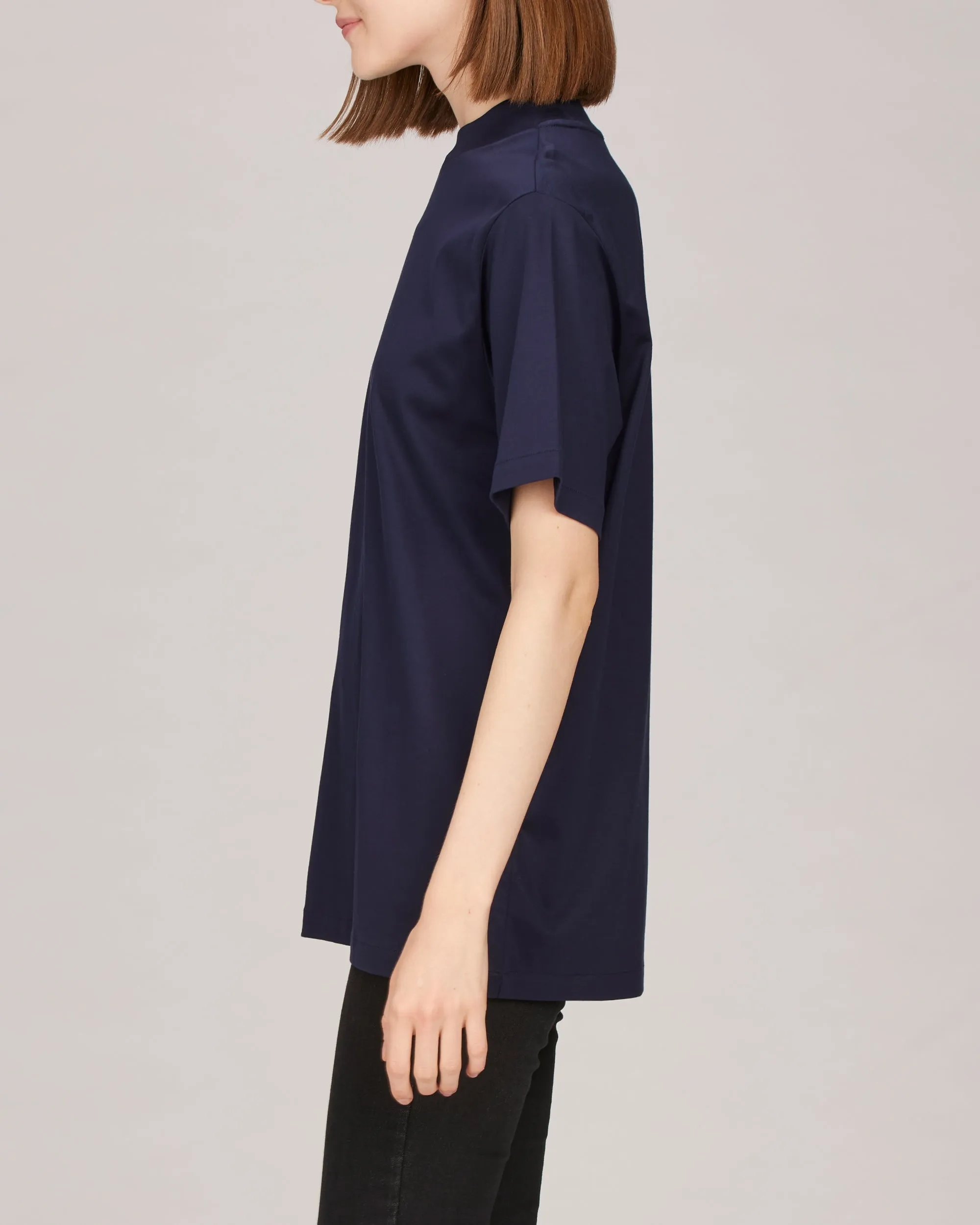 Devin Mock Neck Tunic T-Shirt