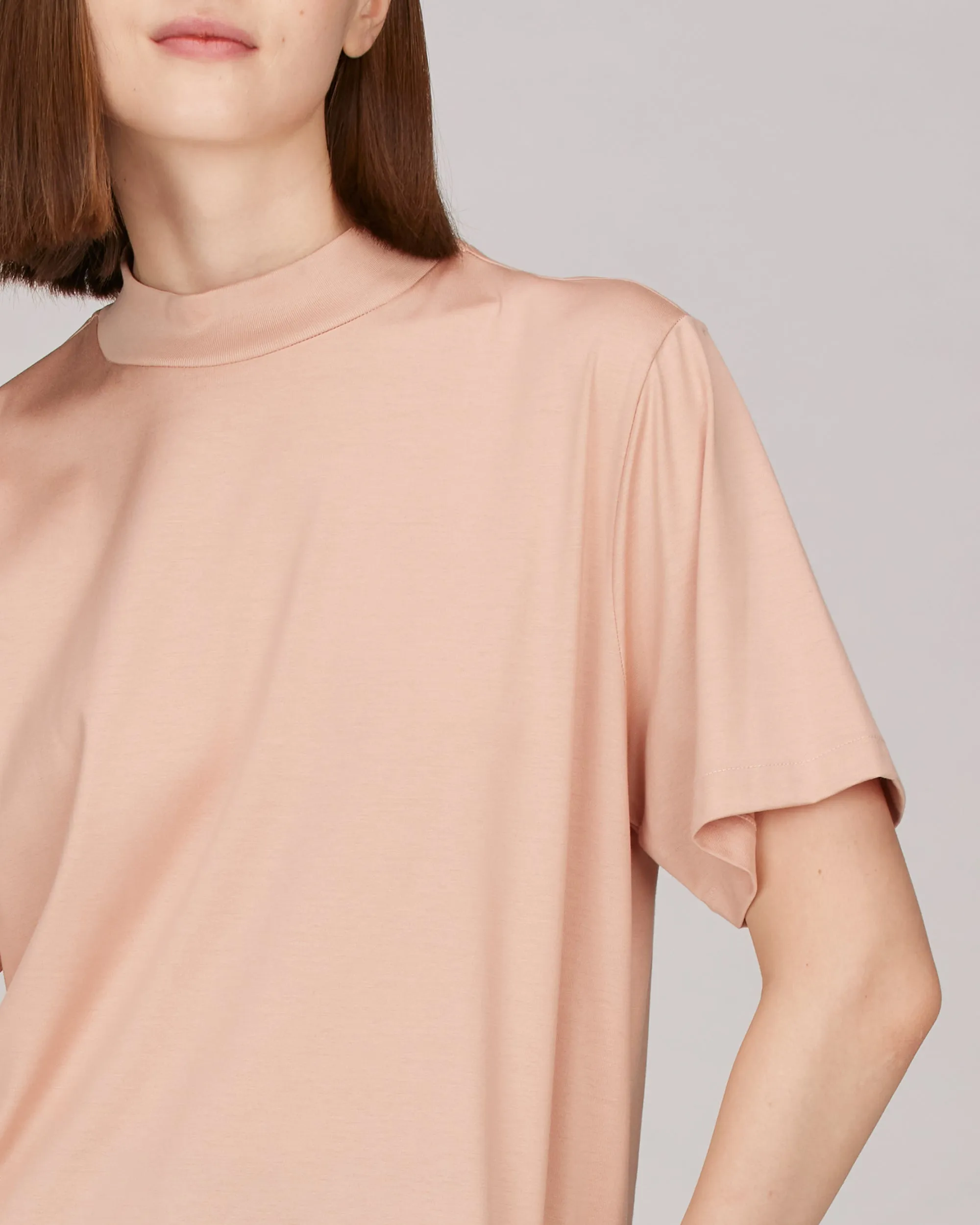 Devin Mock Neck Tunic T-Shirt