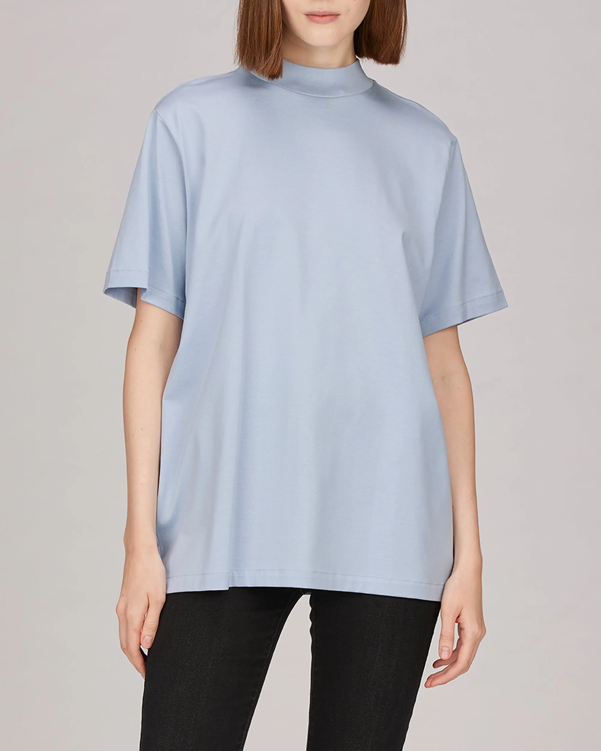 Devin Mock Neck Tunic T-Shirt